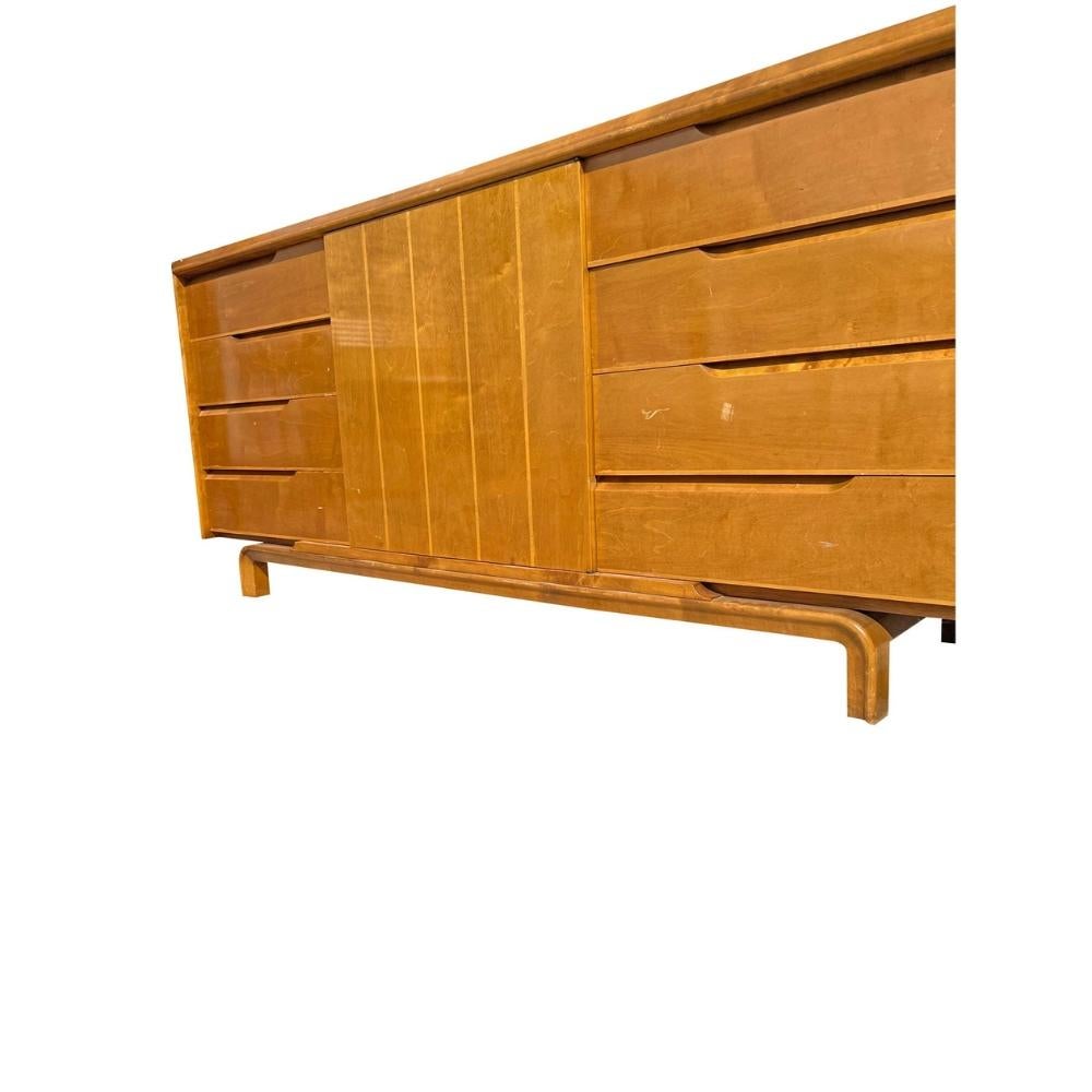 Mid-Century Modern Vintage Edmond Spence Swedish Credenza or Long Dresser Mid Century Modern Style For Sale