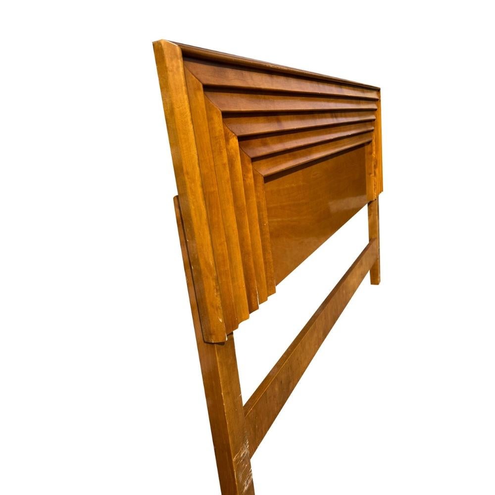 Mid-20th Century Vintage Edmond Spence Swedish Full Headboard in Mid Century Modern Style For Sale