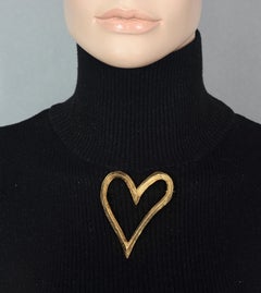 Vintage EDOUARD RAMBAUD Openwork Heart Brooch