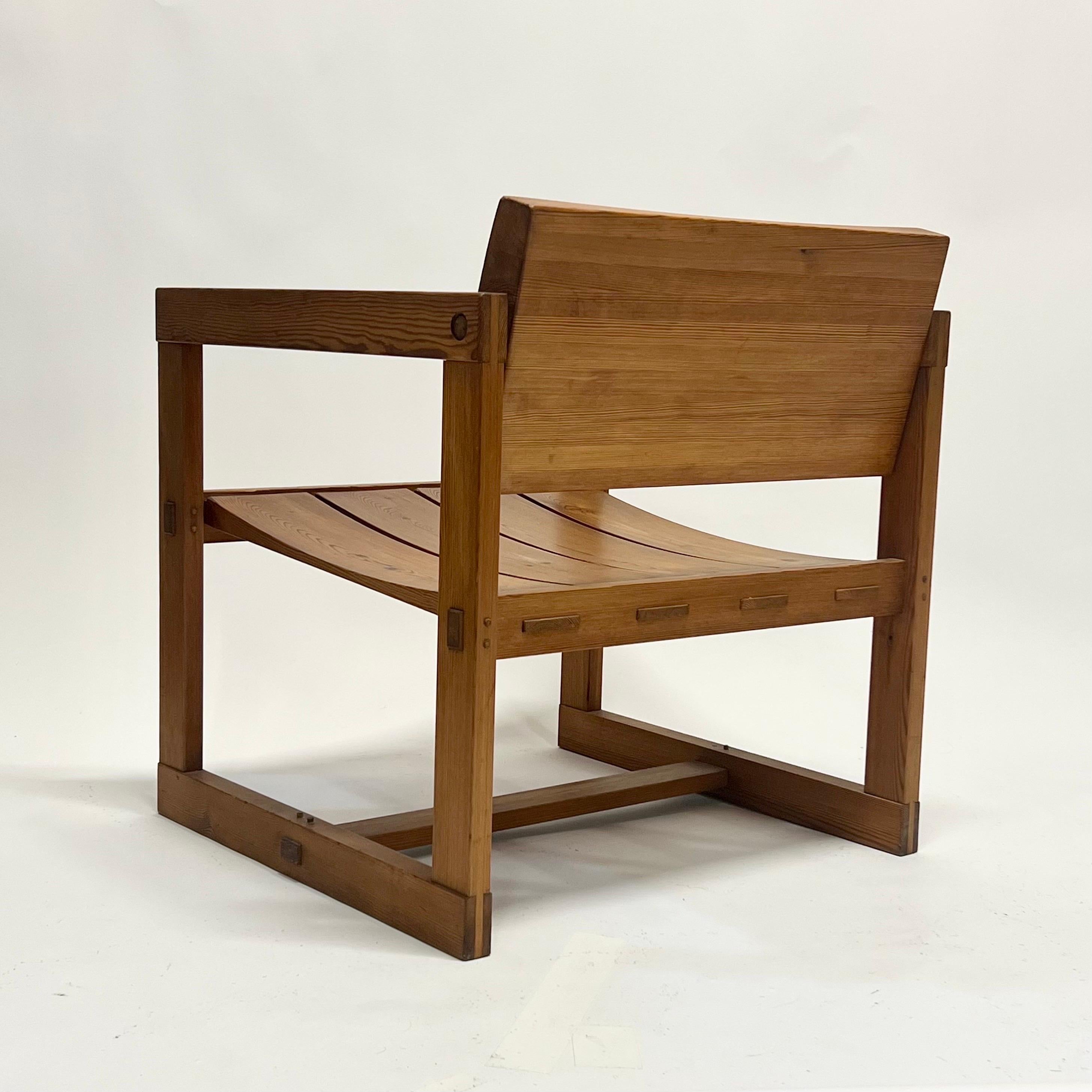 Wood Vintage Edvin Helseth Lounge Chair For Sale