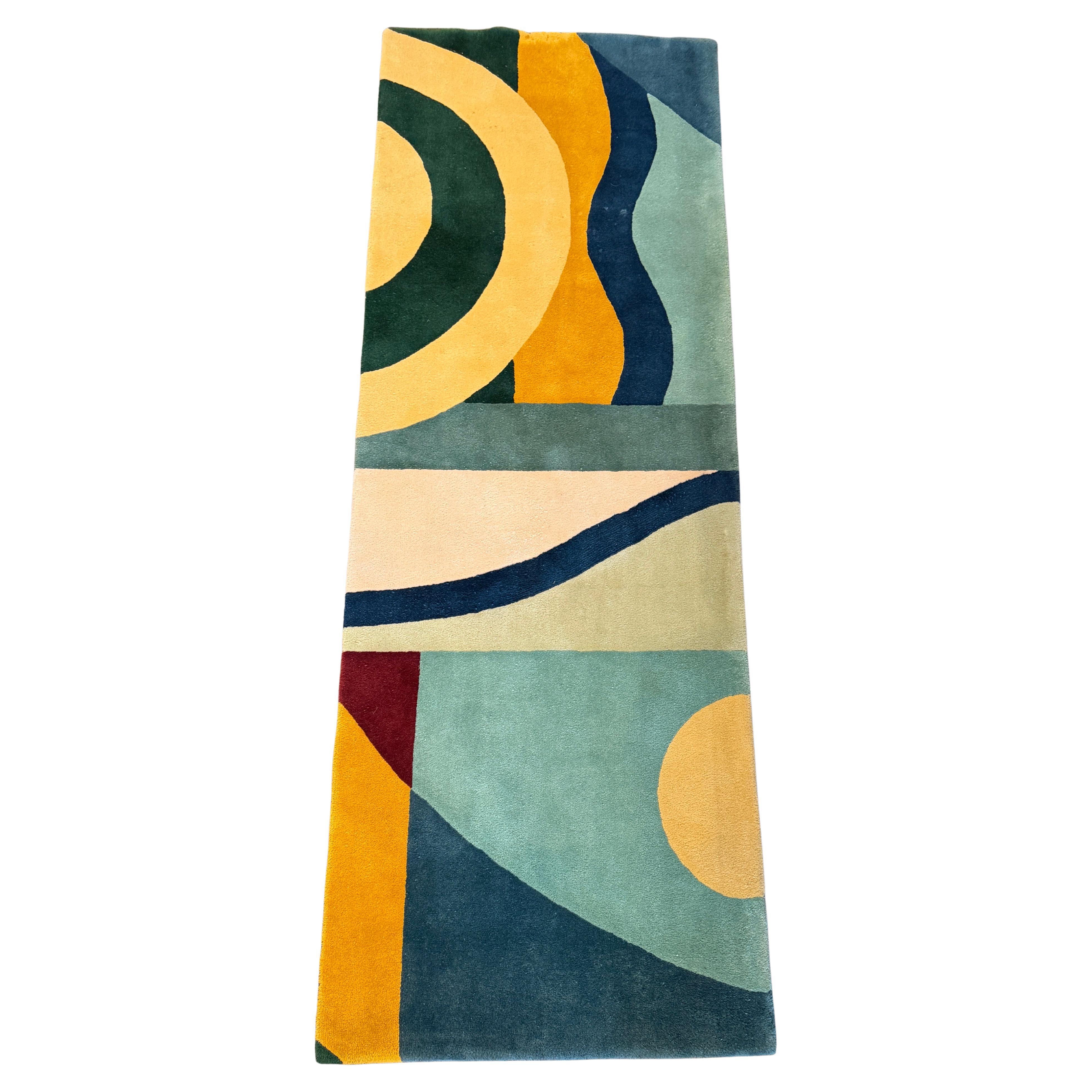 Vintage Edward Fields Art Deco Style Runner Rug For Sale