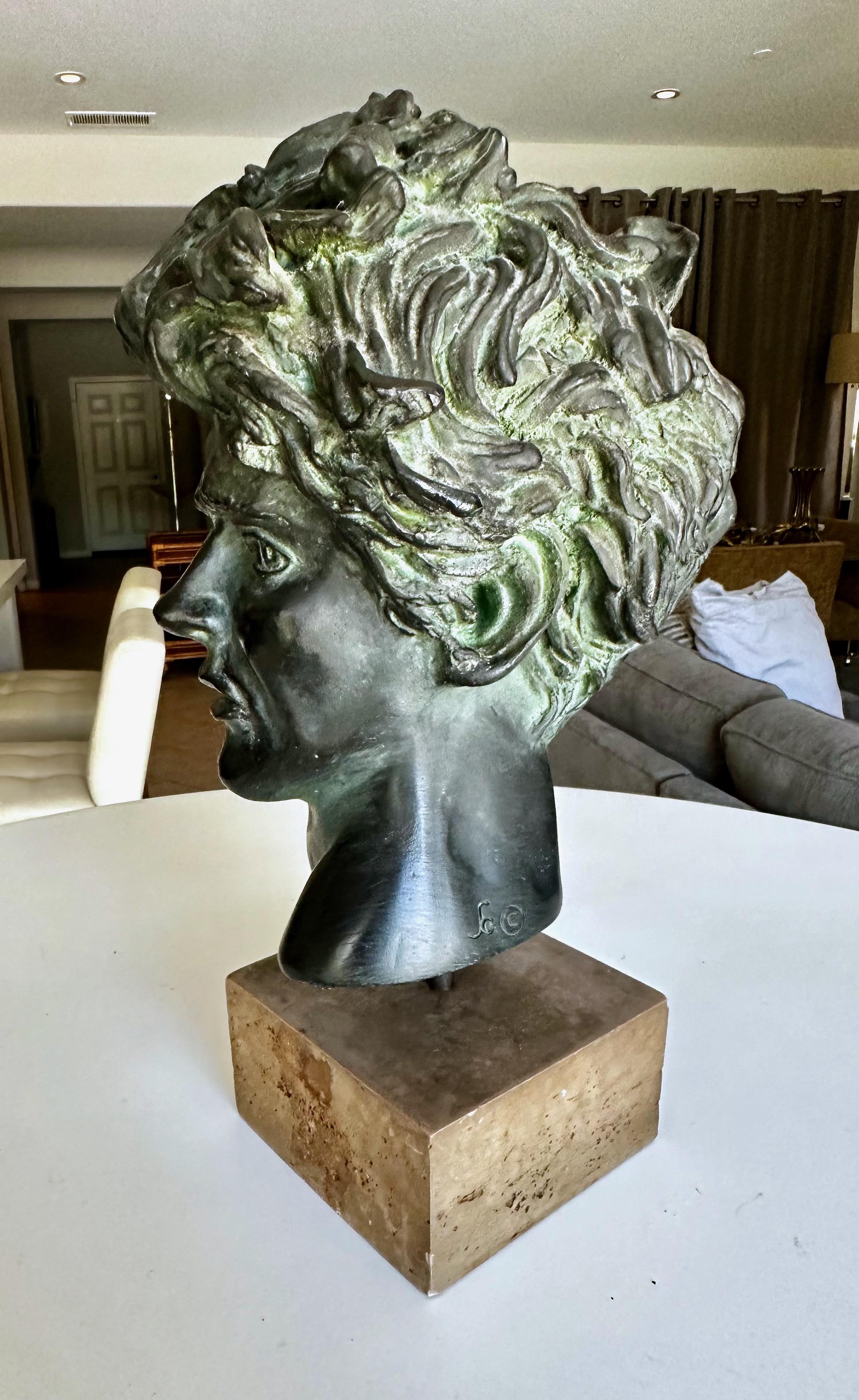 Vintage Edward Melcarth Heroic Male Head 4