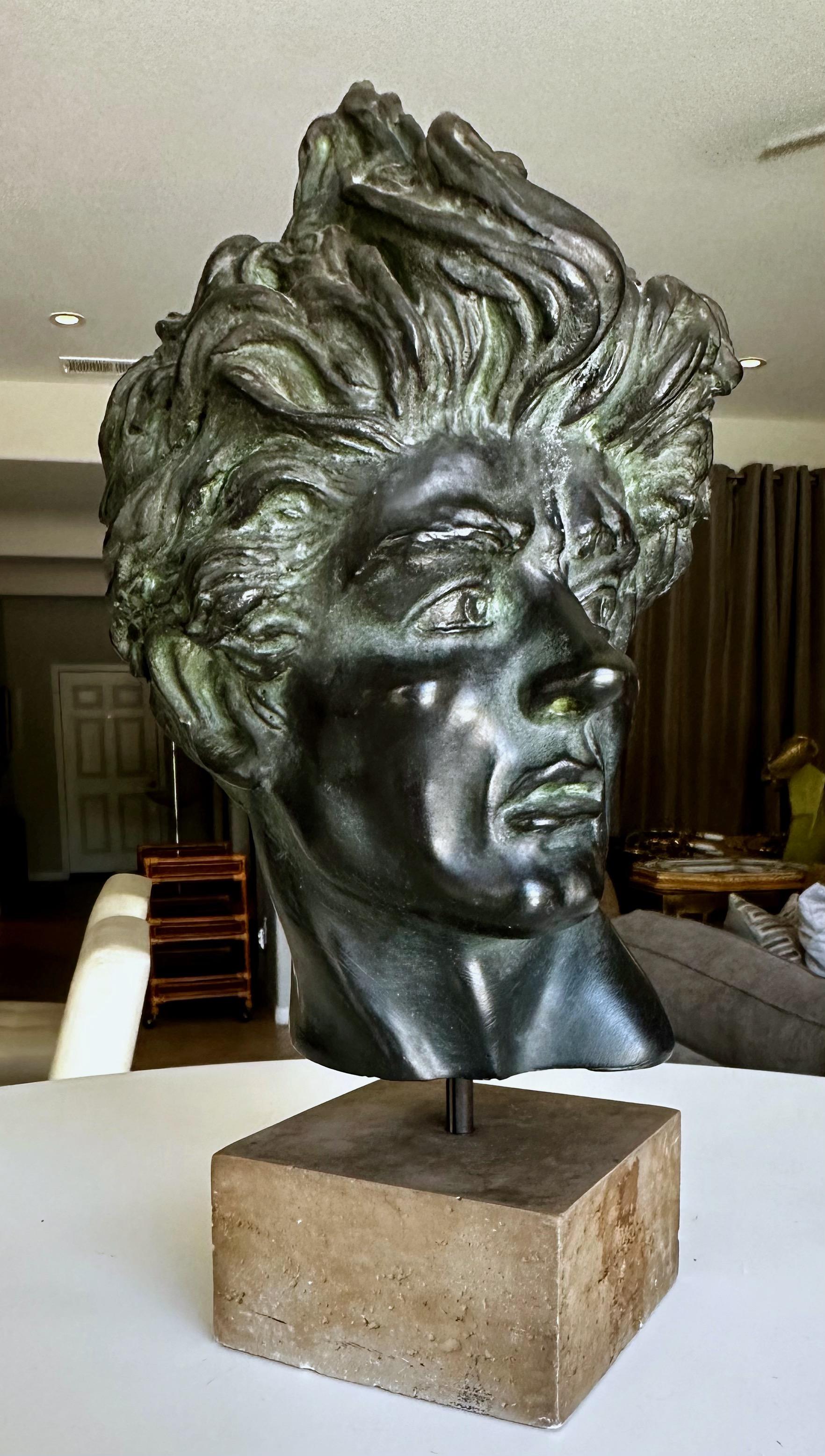 Composition Vintage Edward Melcarth Heroic Male Head