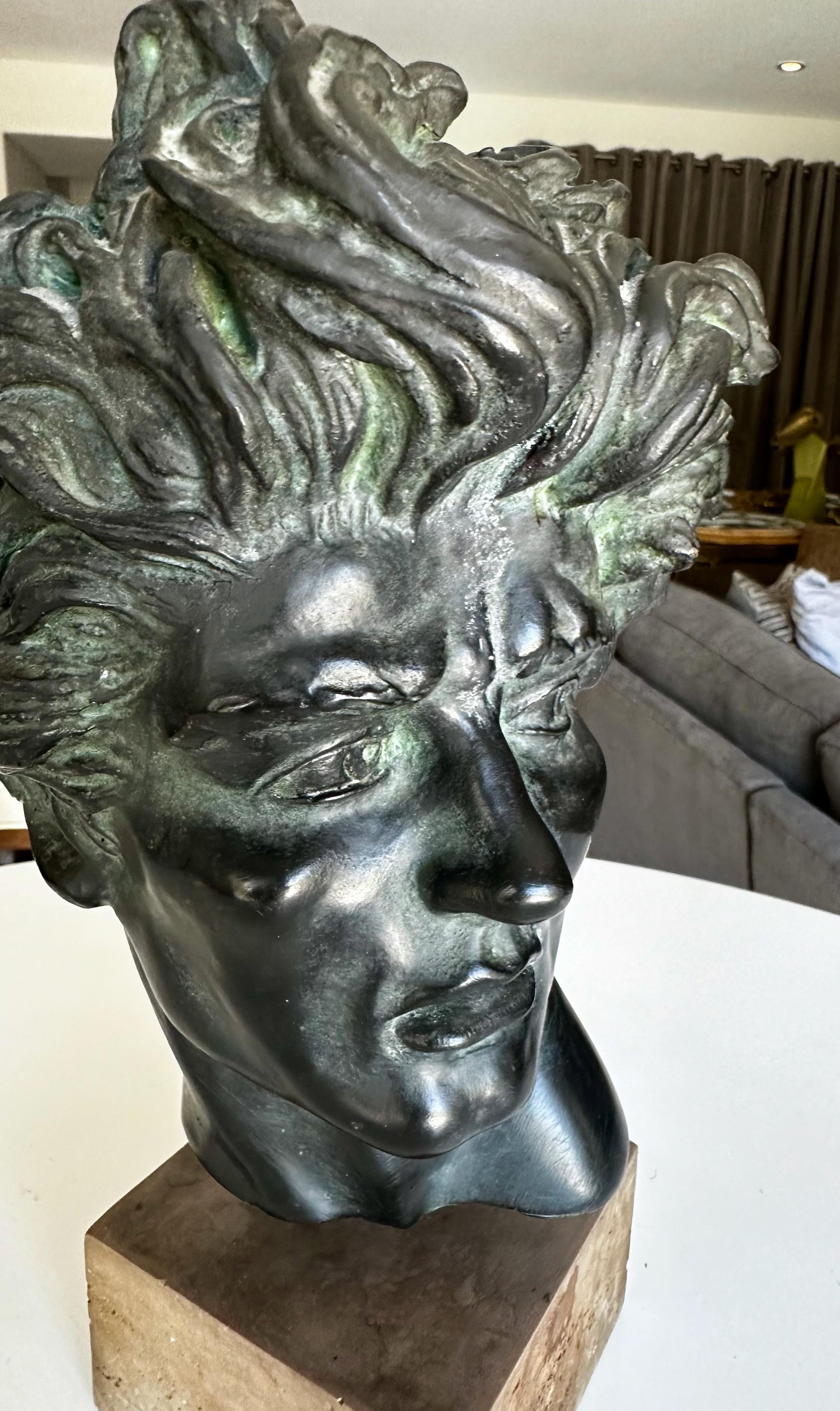 Vintage Edward Melcarth Heroic Male Head 1