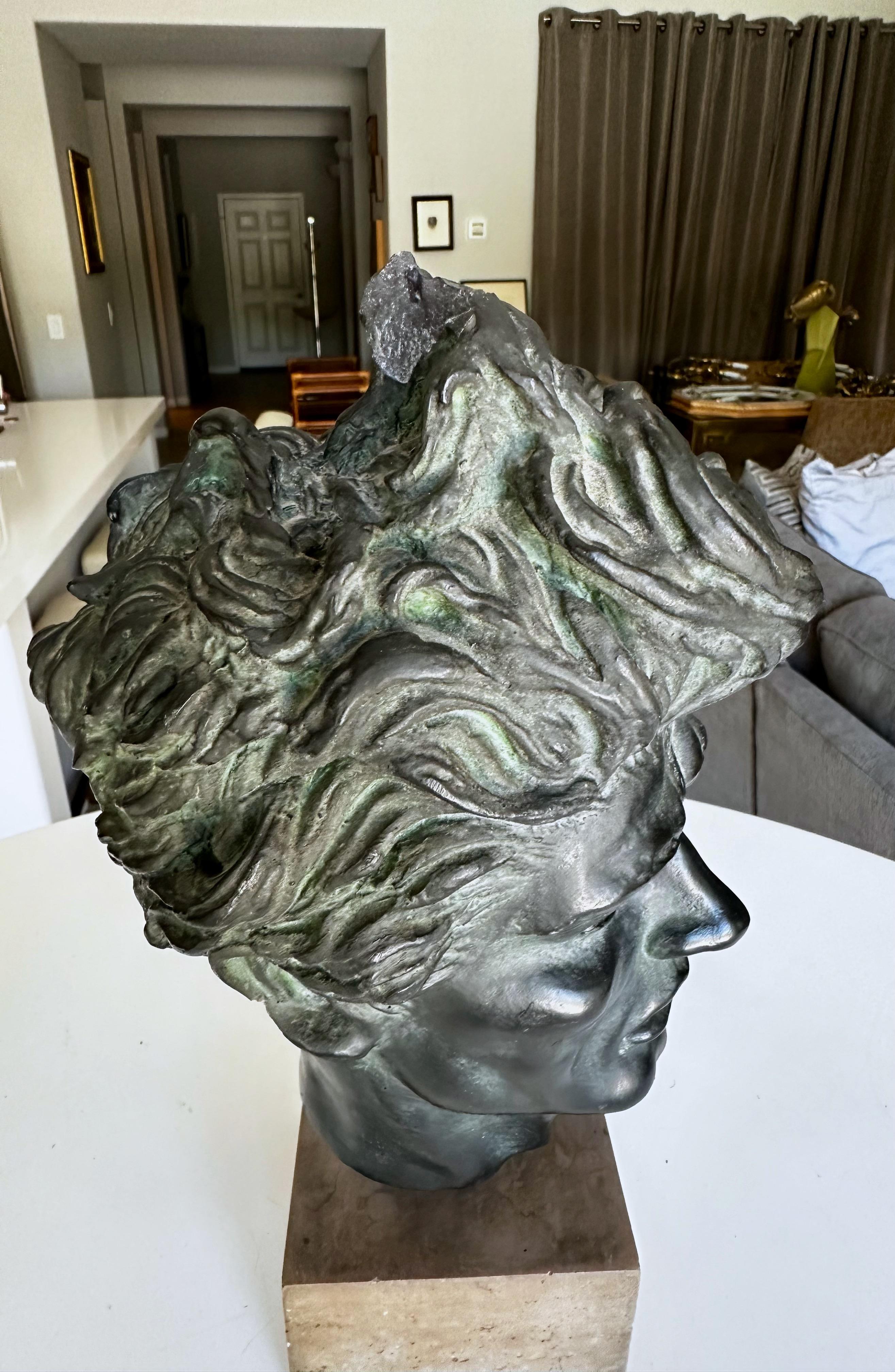 Vintage Edward Melcarth Heroic Male Head 3