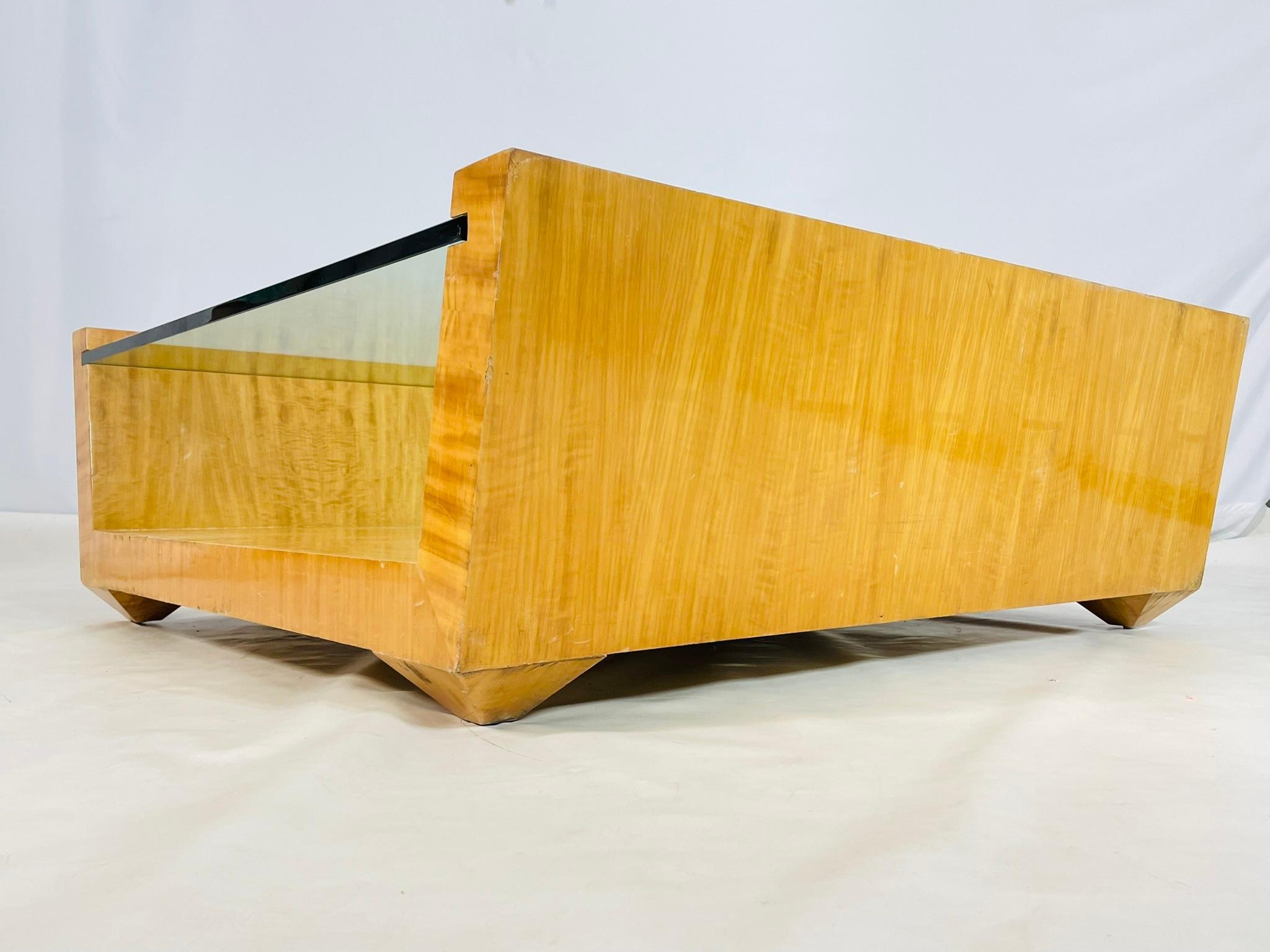 Verre Table basse vintage Edward Nieto 