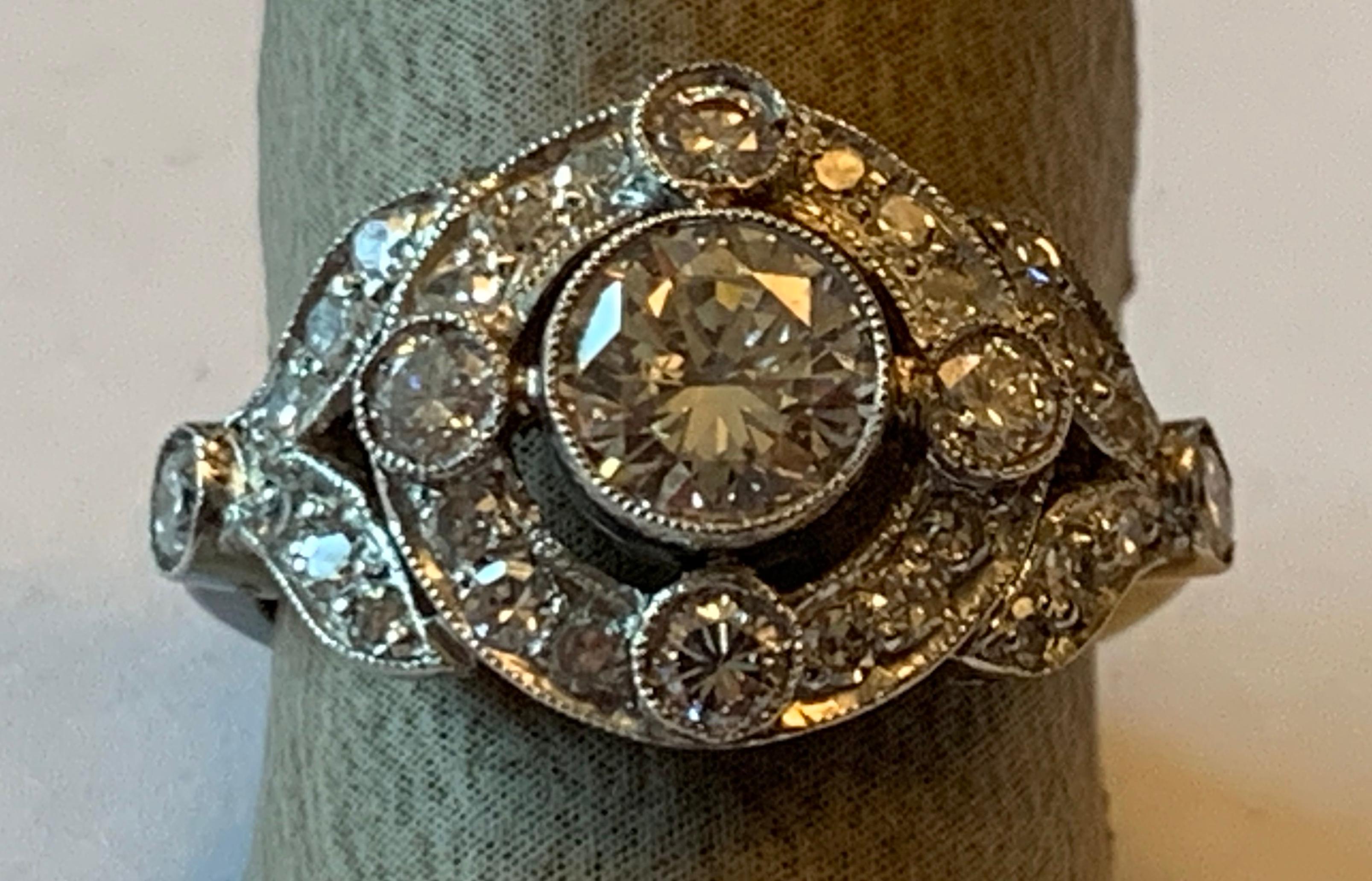 edwardian platinum ring