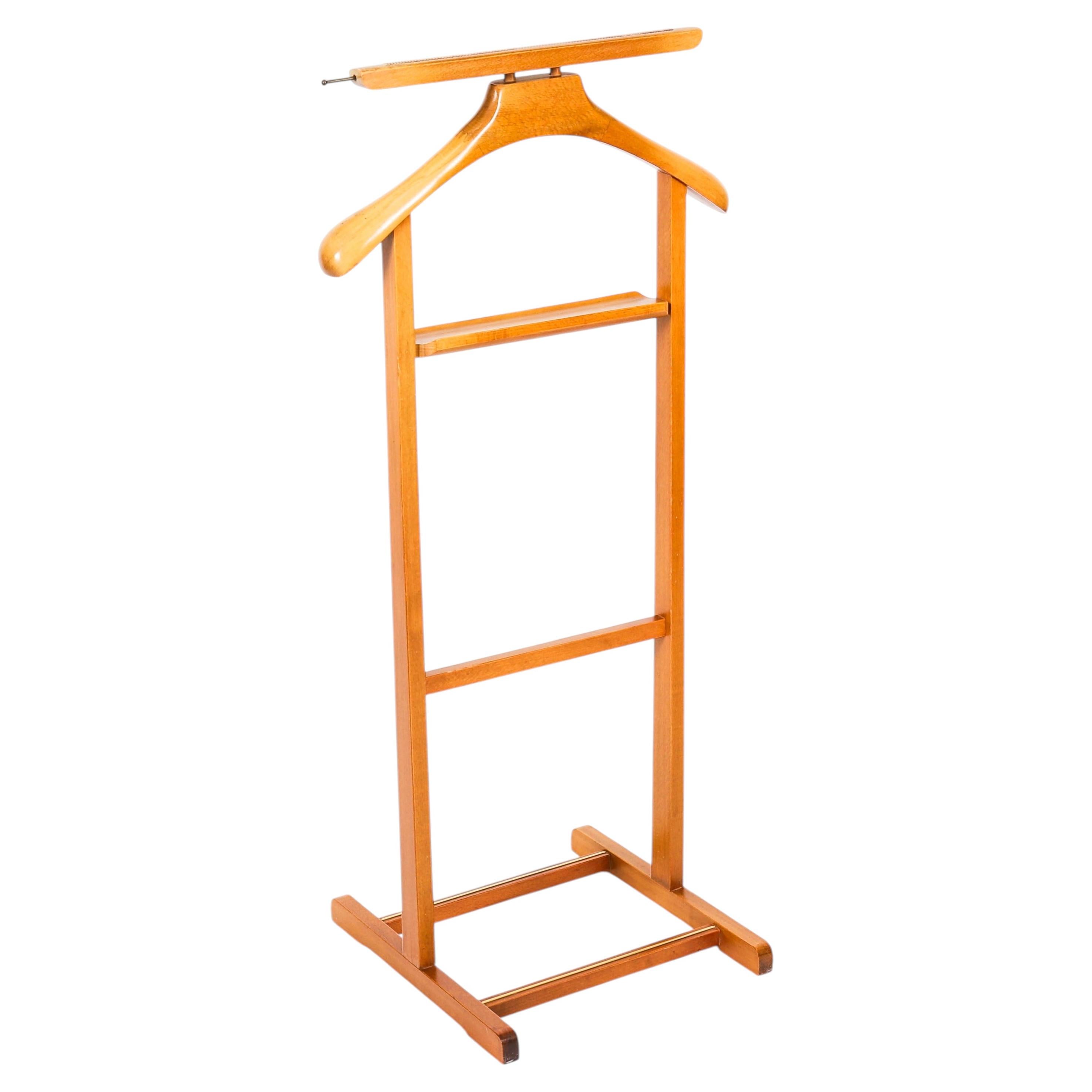 Vintage Edwardian Revival Nussbaum Valet Kleiderständer Ende 20. im Angebot