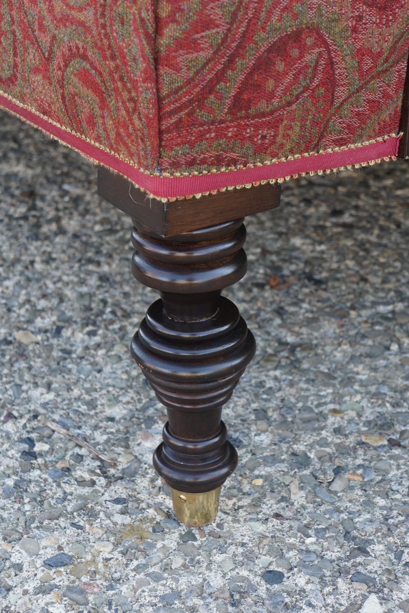 Sofá vintage de estilo eduardiano en Bueno estado para la venta en Hudson, NY