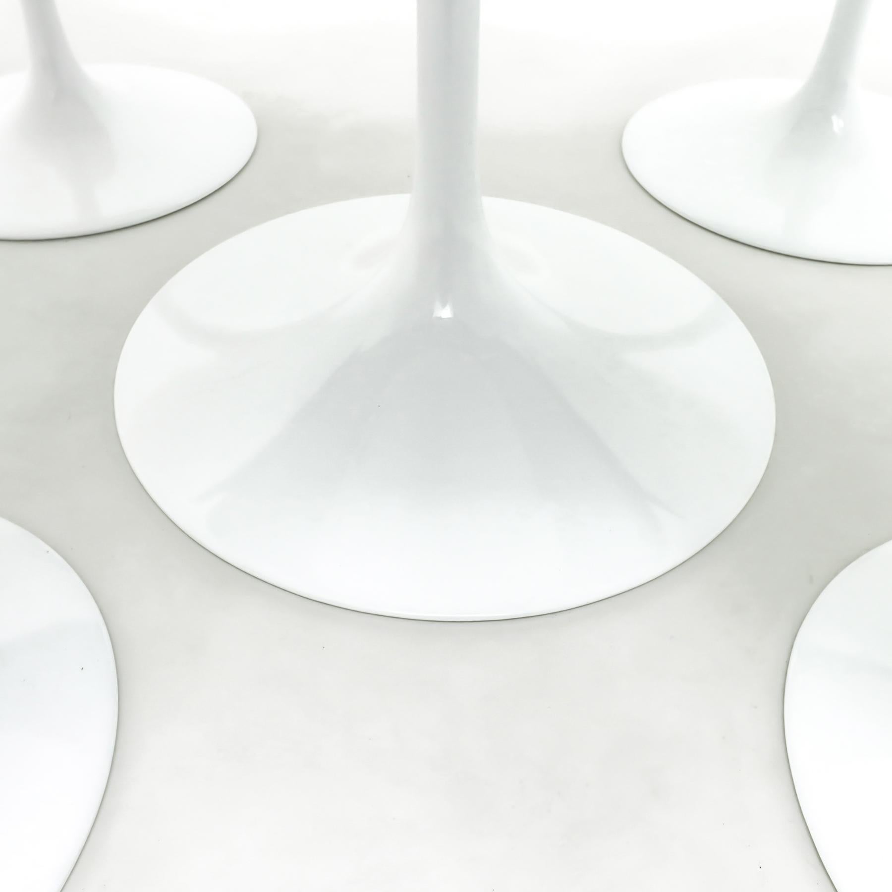 Vintage Eero Saarinen for Knoll Intl. tulip dining set with Verdi Alpi marble 1