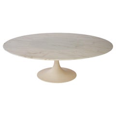 Retro Eero Saarinen Marble Top Coffee Table for Knoll 1960's