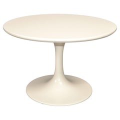 Table basse vintage Eero Saarinen Off White Tulip Base Knoll Associates des années 1960