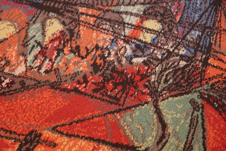 Vintage Ege Art Rug after Pablo Picasso's 