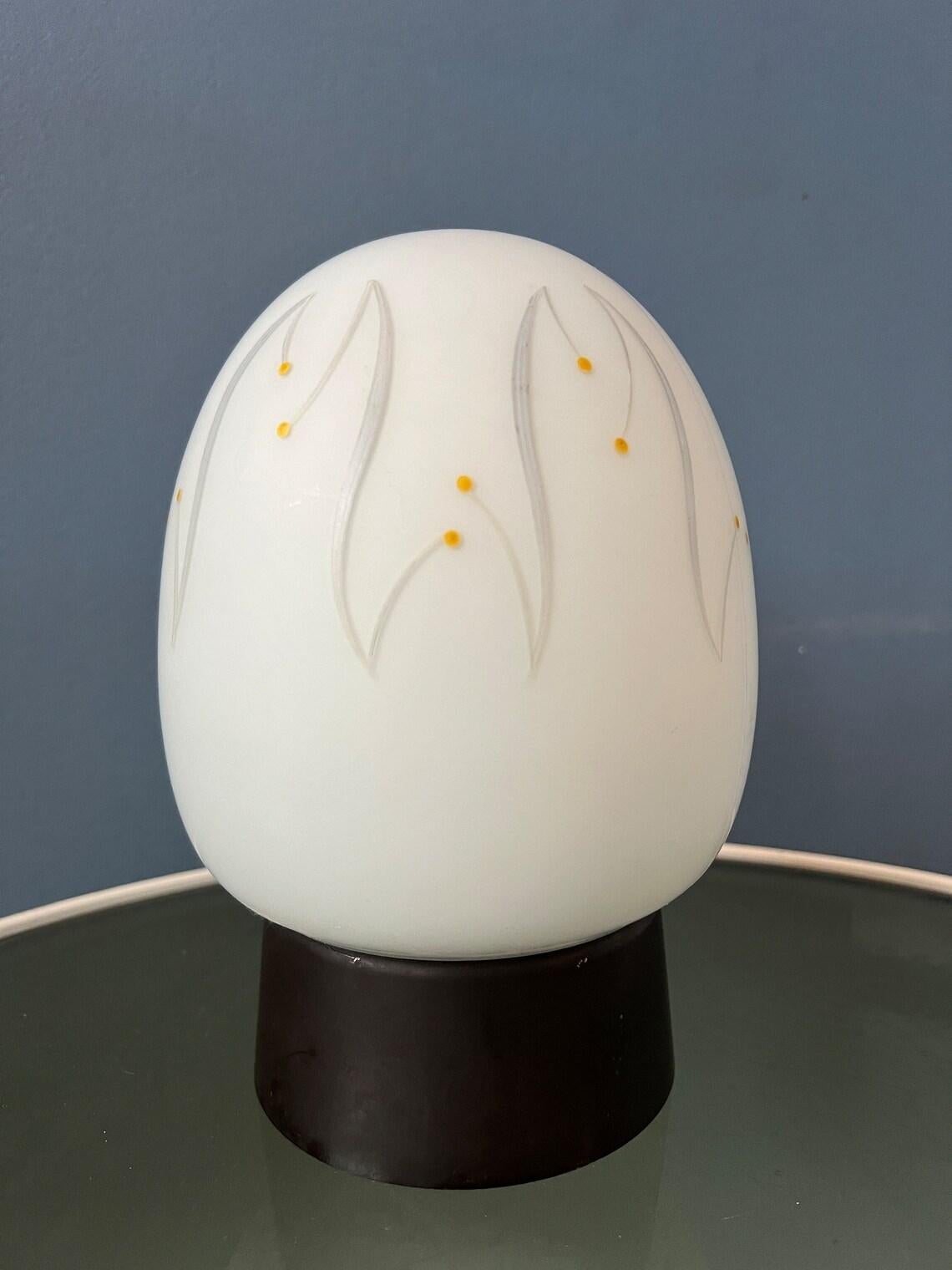 Plafonnier vintage Egg Thabur avec motif décoratif, 1970 en vente 2