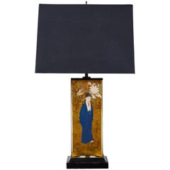 Vintage Églomisé Lamp