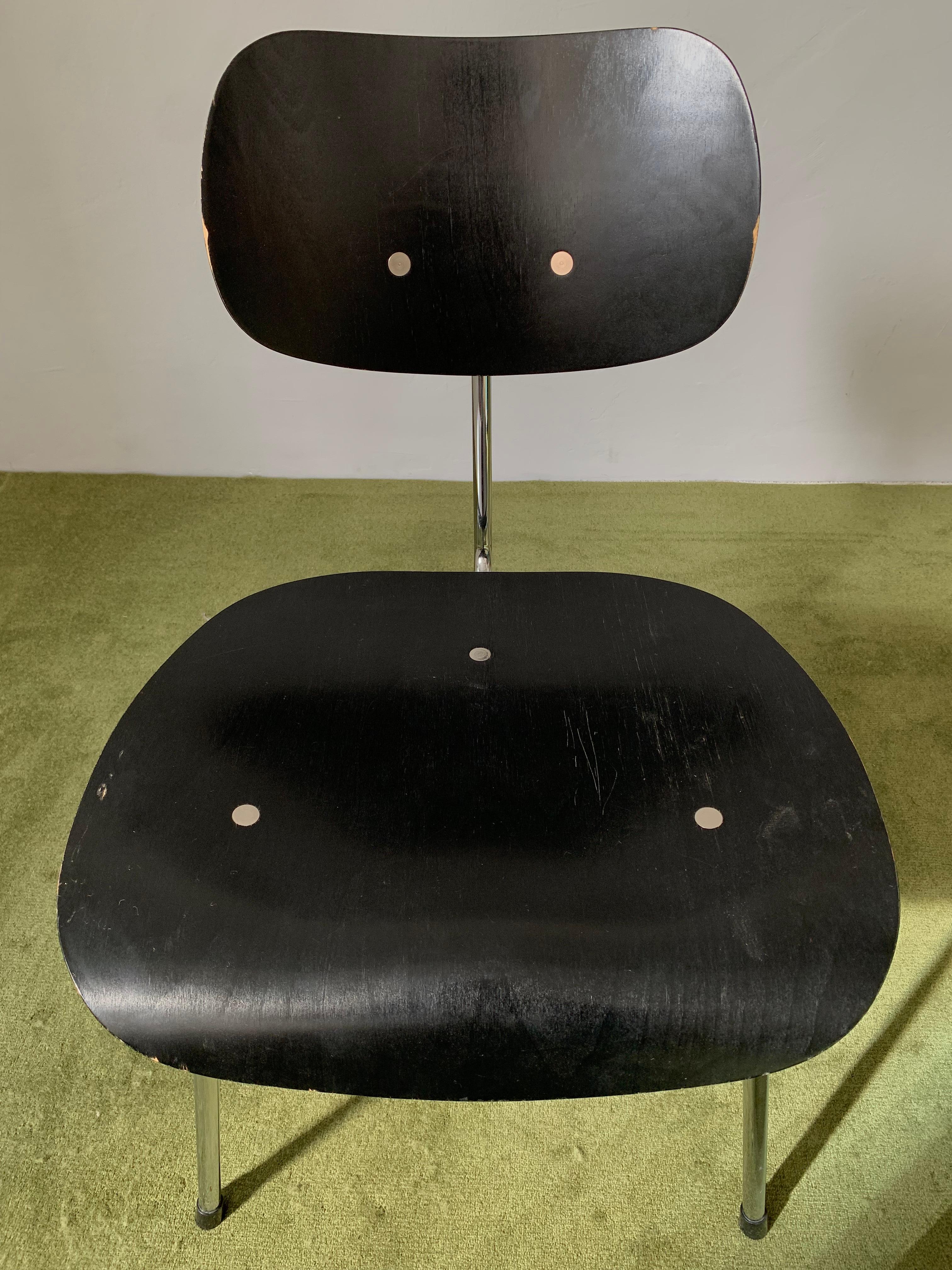 Vintage Egon Eiermann SE 68 Chair by Wilde+Spieth Germany For Sale 4
