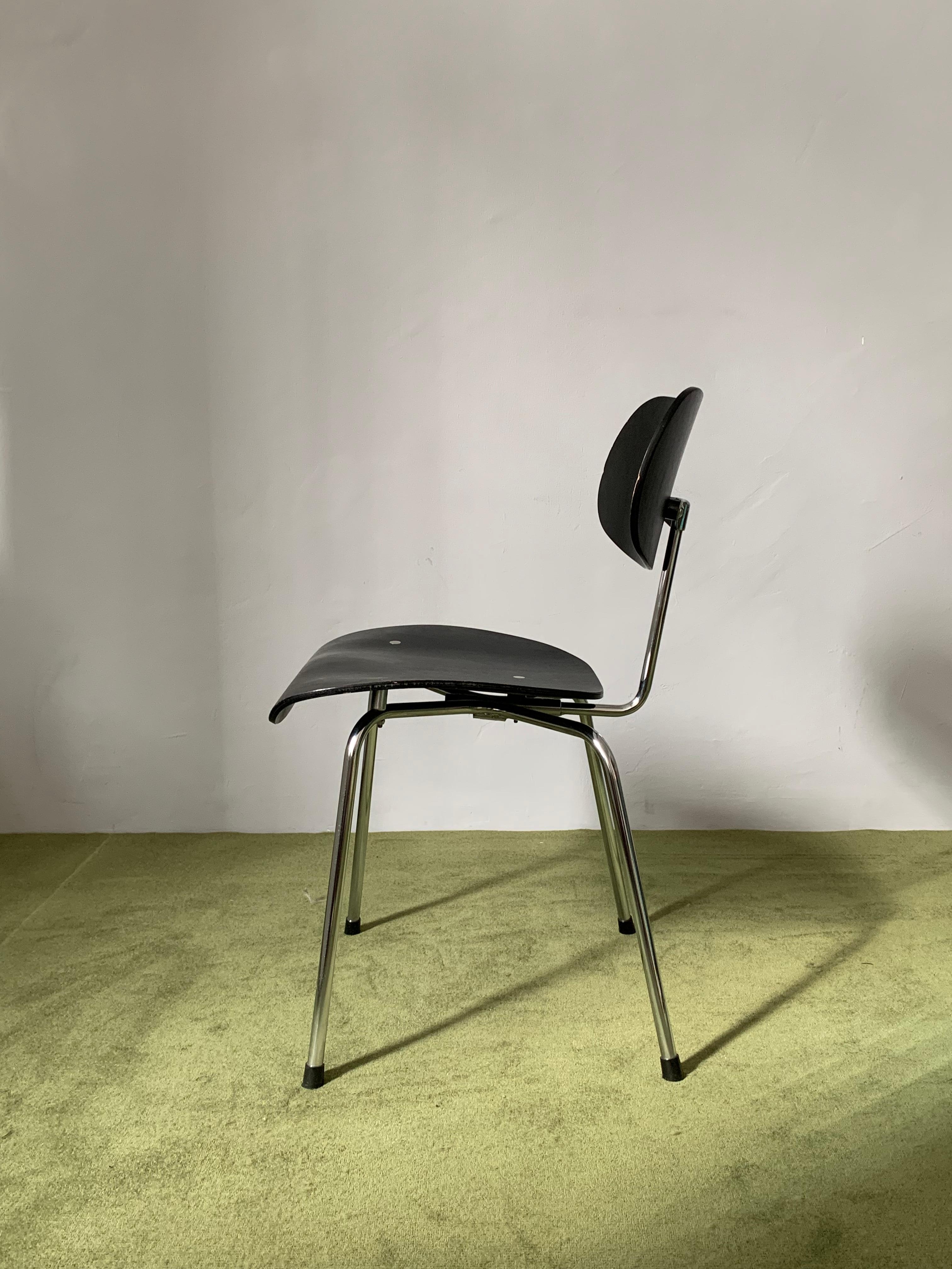 20th Century Vintage Egon Eiermann SE 68 Chair by Wilde+Spieth Germany For Sale