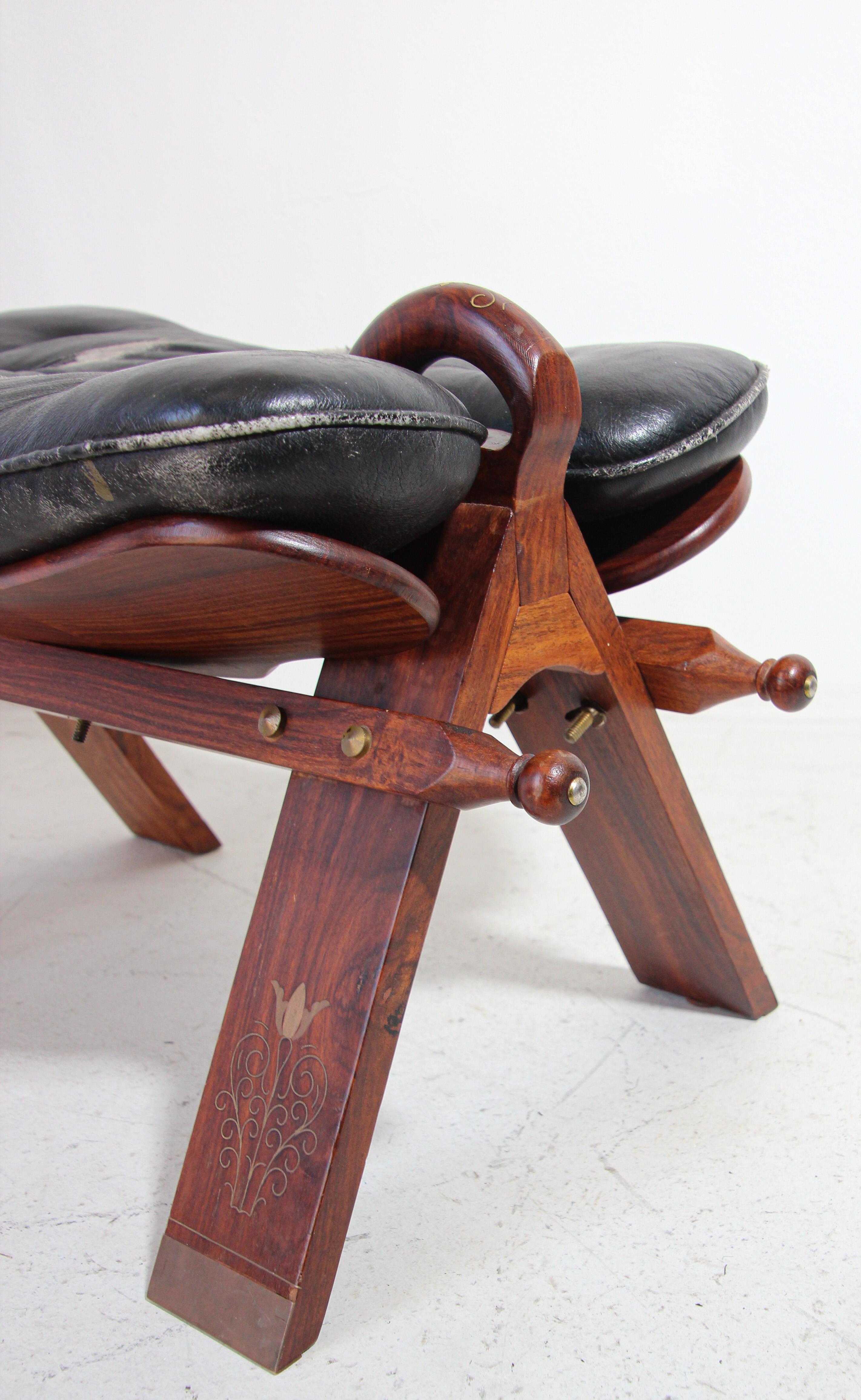 Vintage Egyptian African Camel Saddle Stool 5