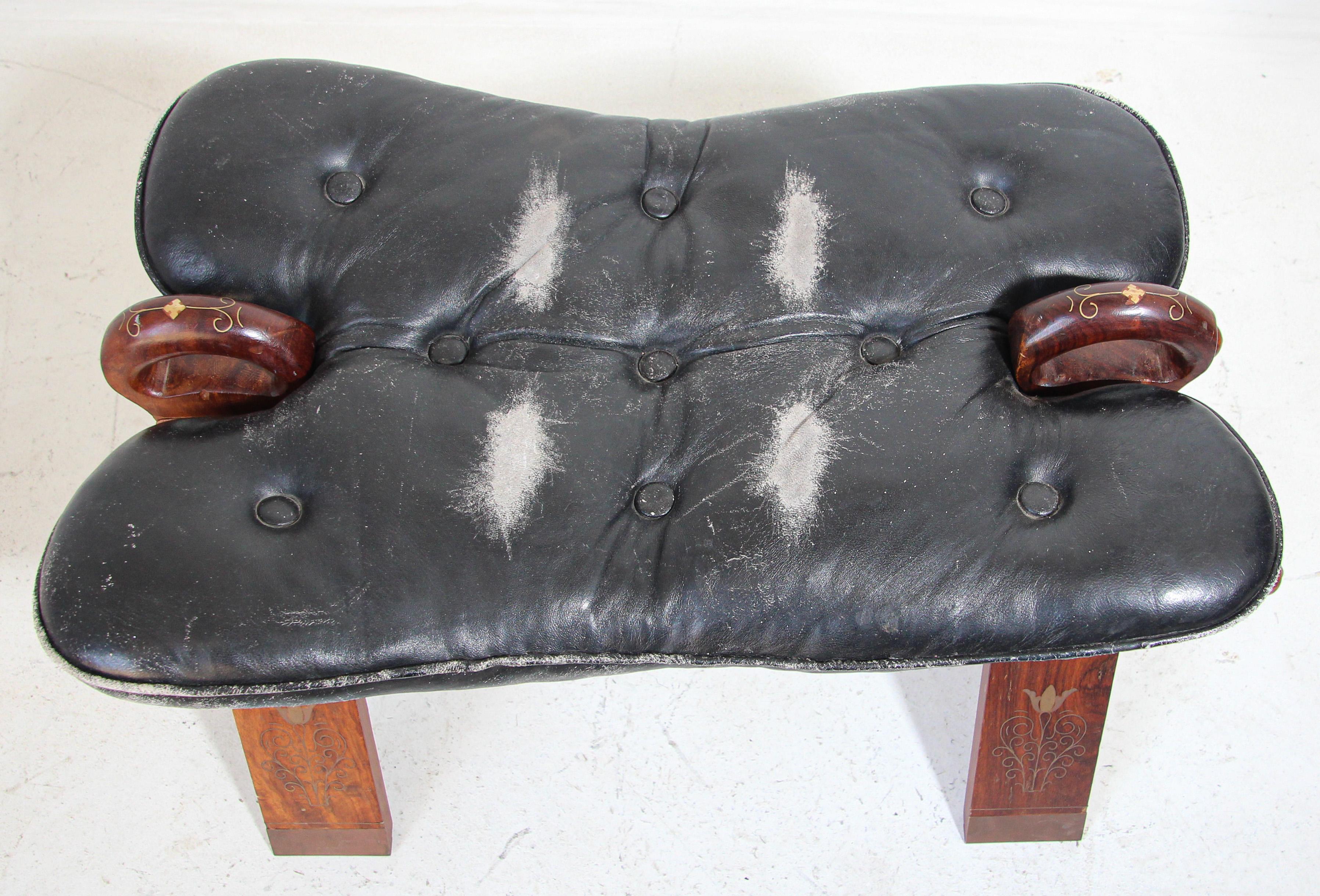 camel saddle stool history