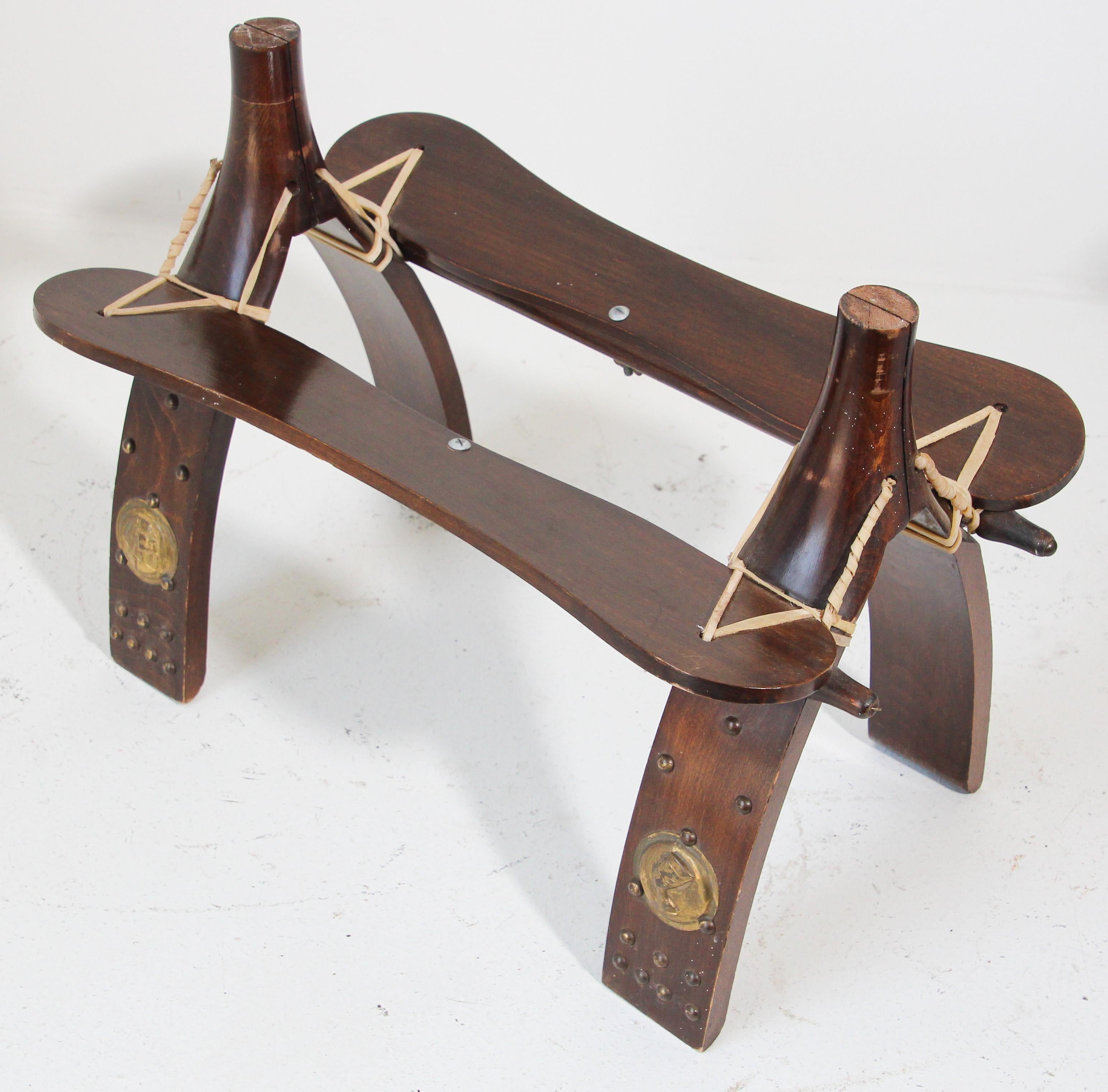 Vintage Egyptian Camel Saddle Stool For Sale at 1stDibs