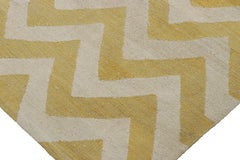 Vintage Egyptian Kilim with Gold and Chevrons - Rug & Kilim