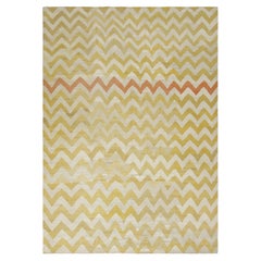 Vintage Egyptian Kilim with Gold and Chevrons - Rug & Kilim