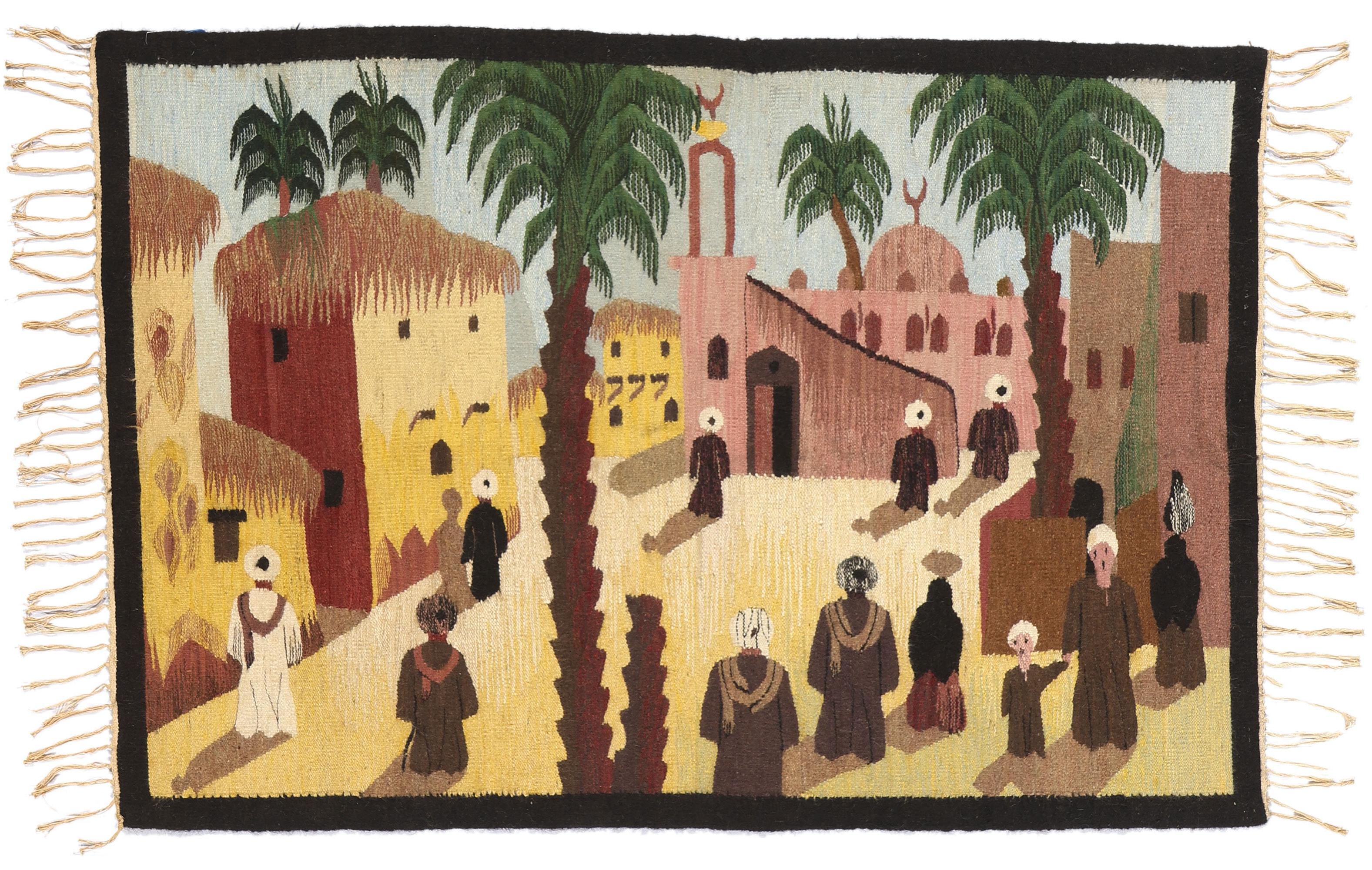 Rug & Kilim egiziano d'epoca, 05'00 x 03'05 in vendita 2