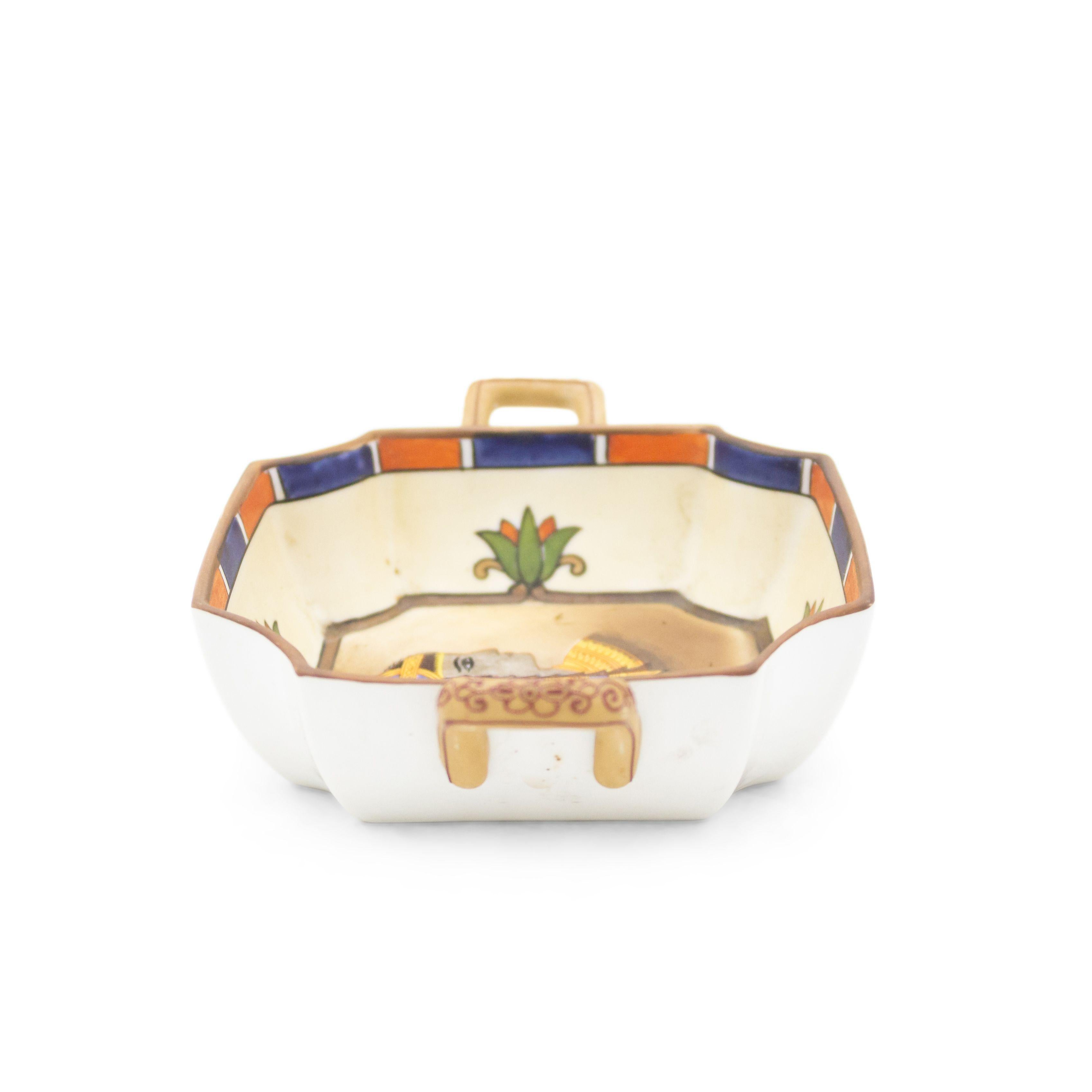 20th Century Vintage Egyptian Porcelain Ashtray For Sale