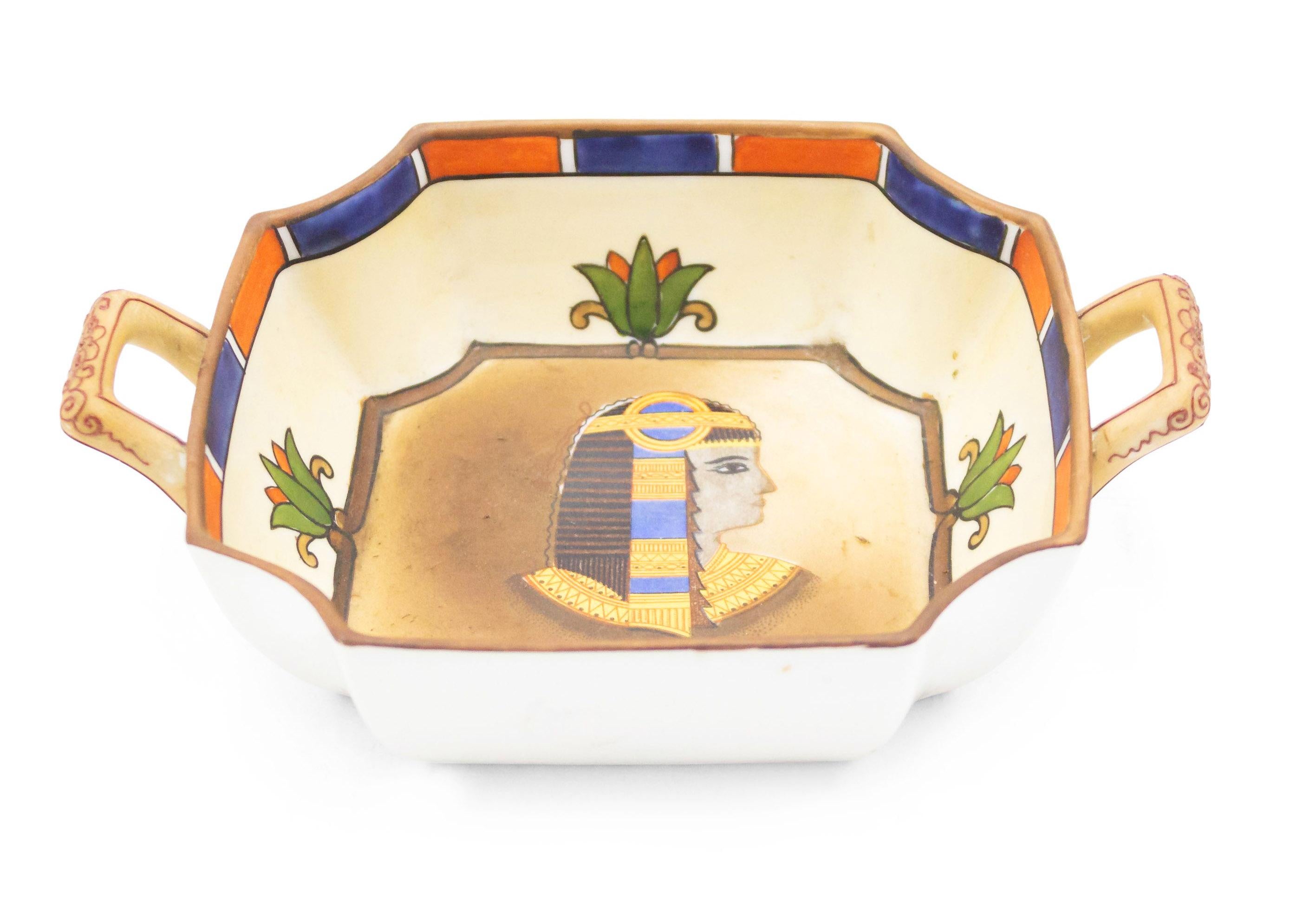 Vintage Egyptian Porcelain Ashtray For Sale 2