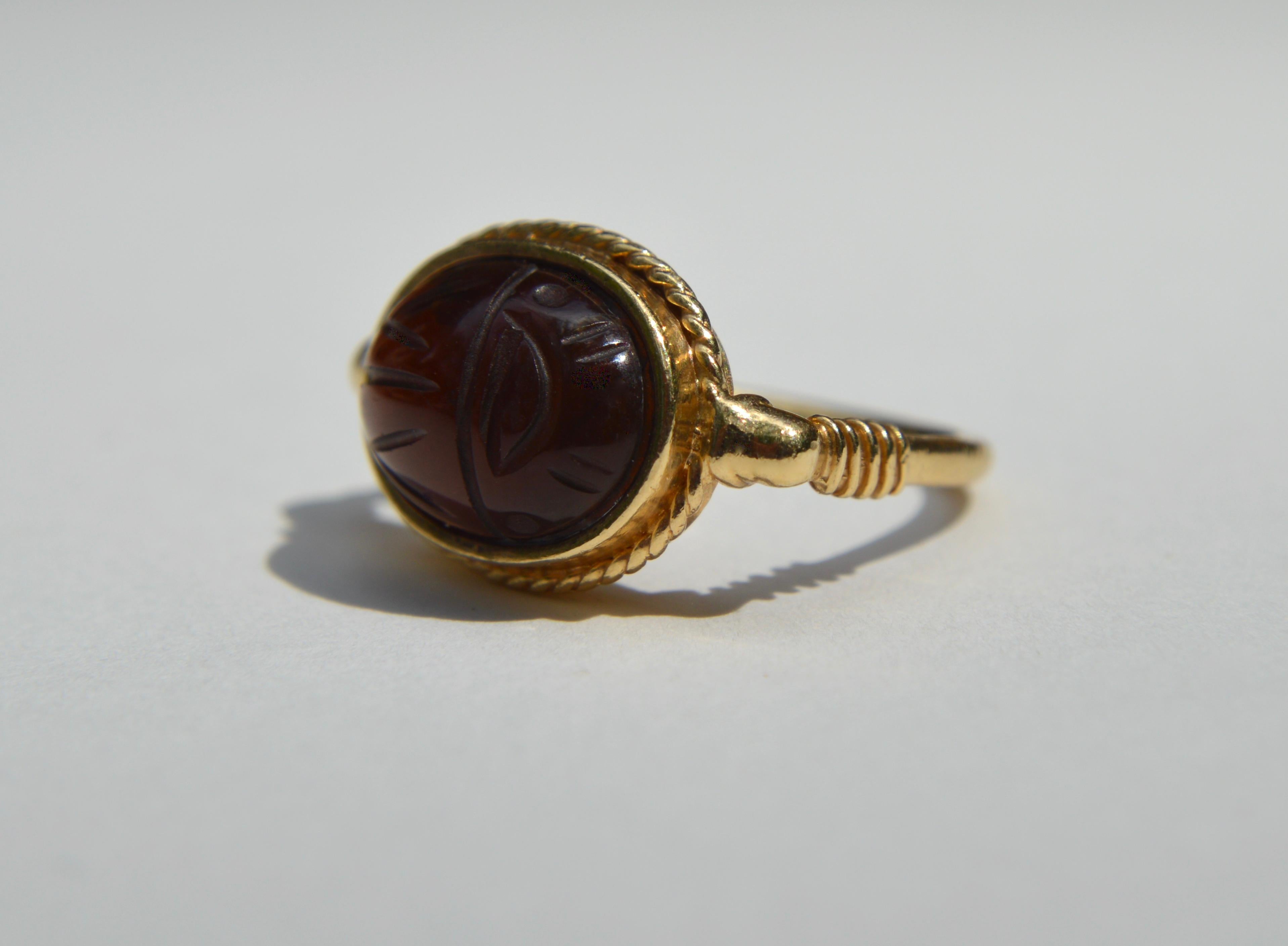scarab in amber
