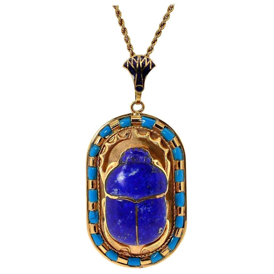 Egyptian scarab necklace Clearance