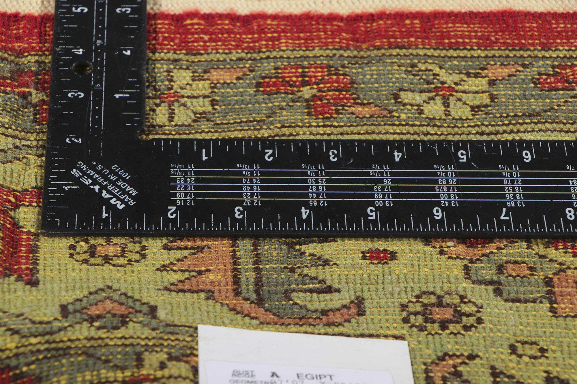 Wool Vintage Egyptian Serapi Rug For Sale