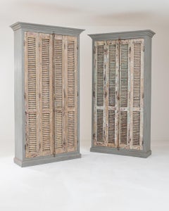 Vintage Northern African Shutter Door Cabinet