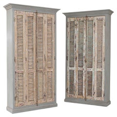 Used Northern African Shutter Door Cabinet