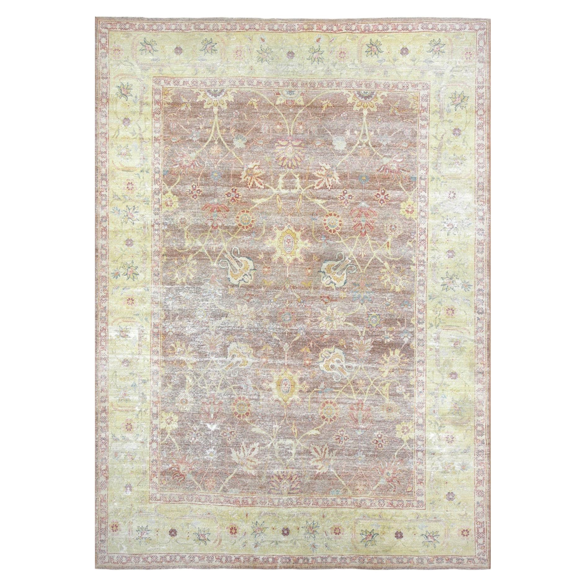 Vintage Egyptian Tabriz Rug - 8'9" x 12'3" For Sale