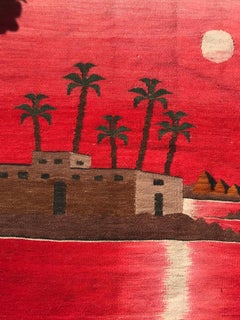 Vintage Egyptian Tapestry Kilim