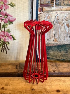 Roter dekorativer Vintage-Kerzenhalter von Ehlen Johansson