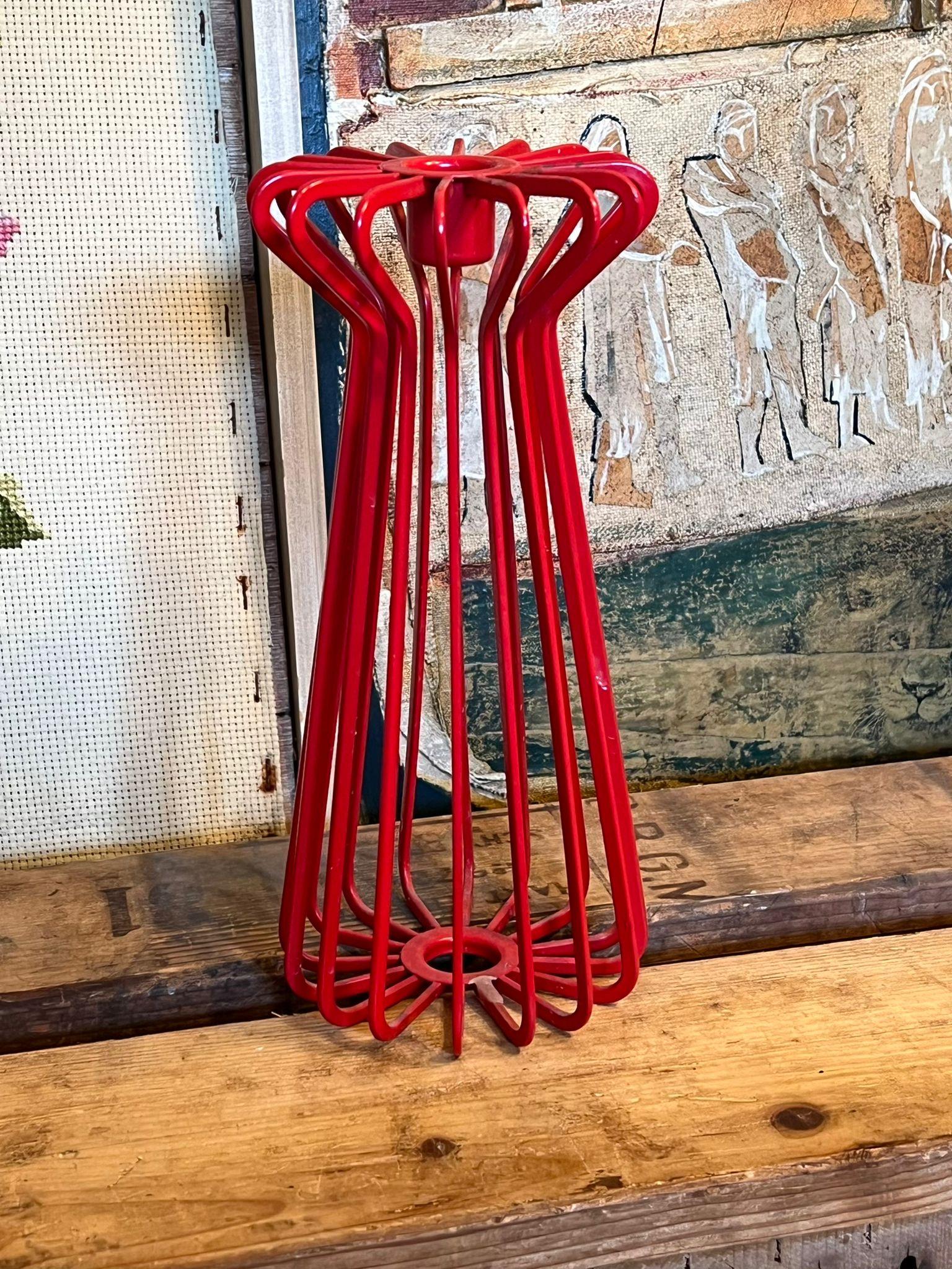 Mid-Century Modern Ehlen Johansson, bougeoir décoratif rouge vintage en vente