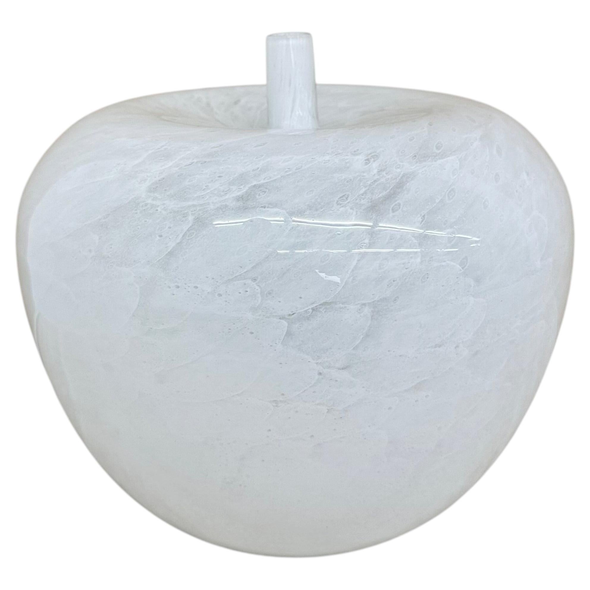 Vintage Eickmeier vintage glass table lamp apple shaped , 1970s For Sale