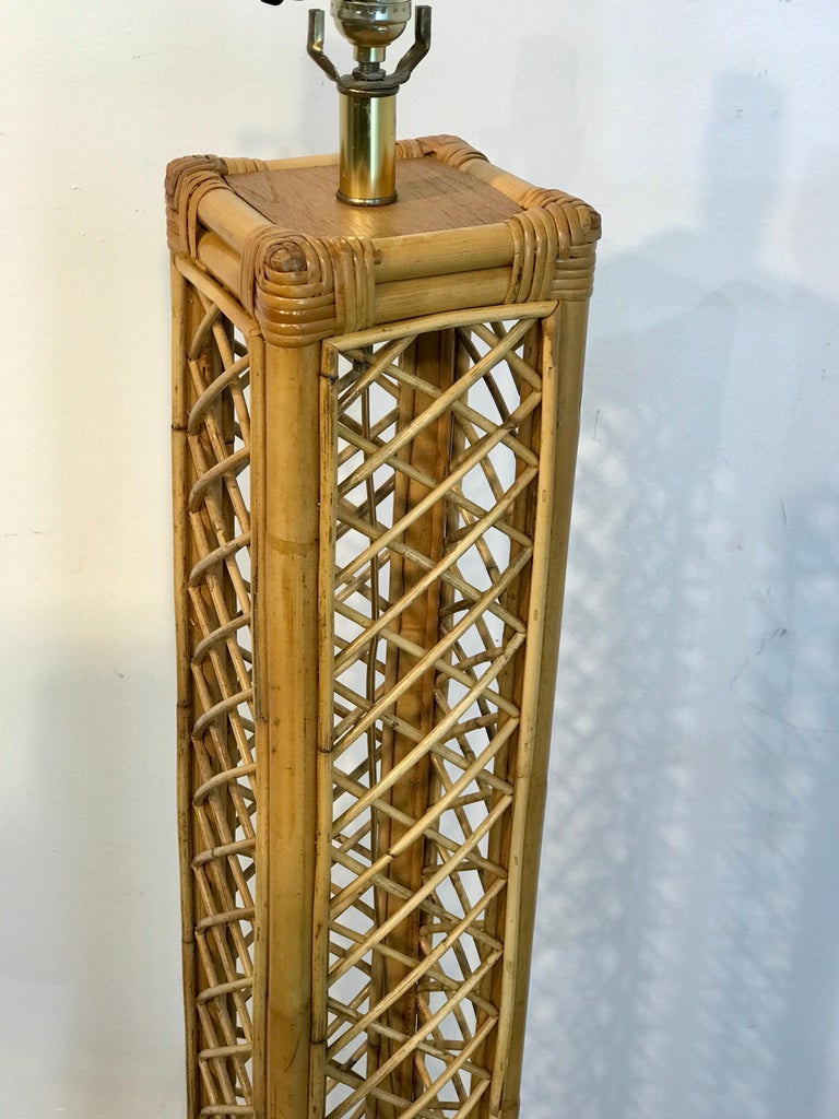 Vintage Eiffel Tower Rattan Floor Lamp at 1stDibs eiffel tower floor