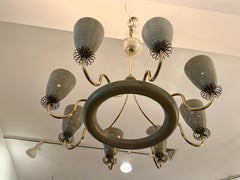 Vintage Eight (8) Light "Ballerina" Chandelier by Paavo Tynell for Lightolier
