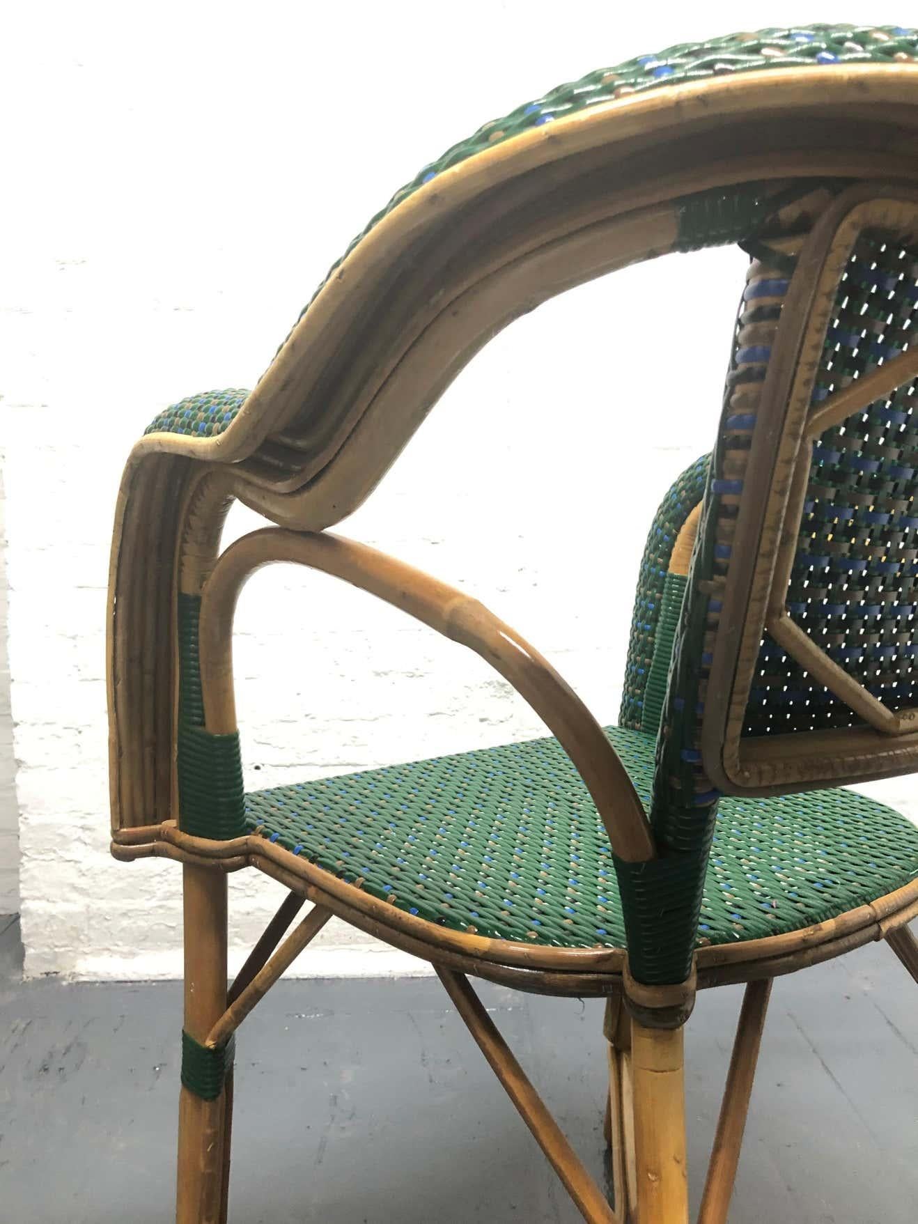 Vintage Eight French Rattan Bistro Chairs For Sale at 1stDibs vintage rattan chair, vintage