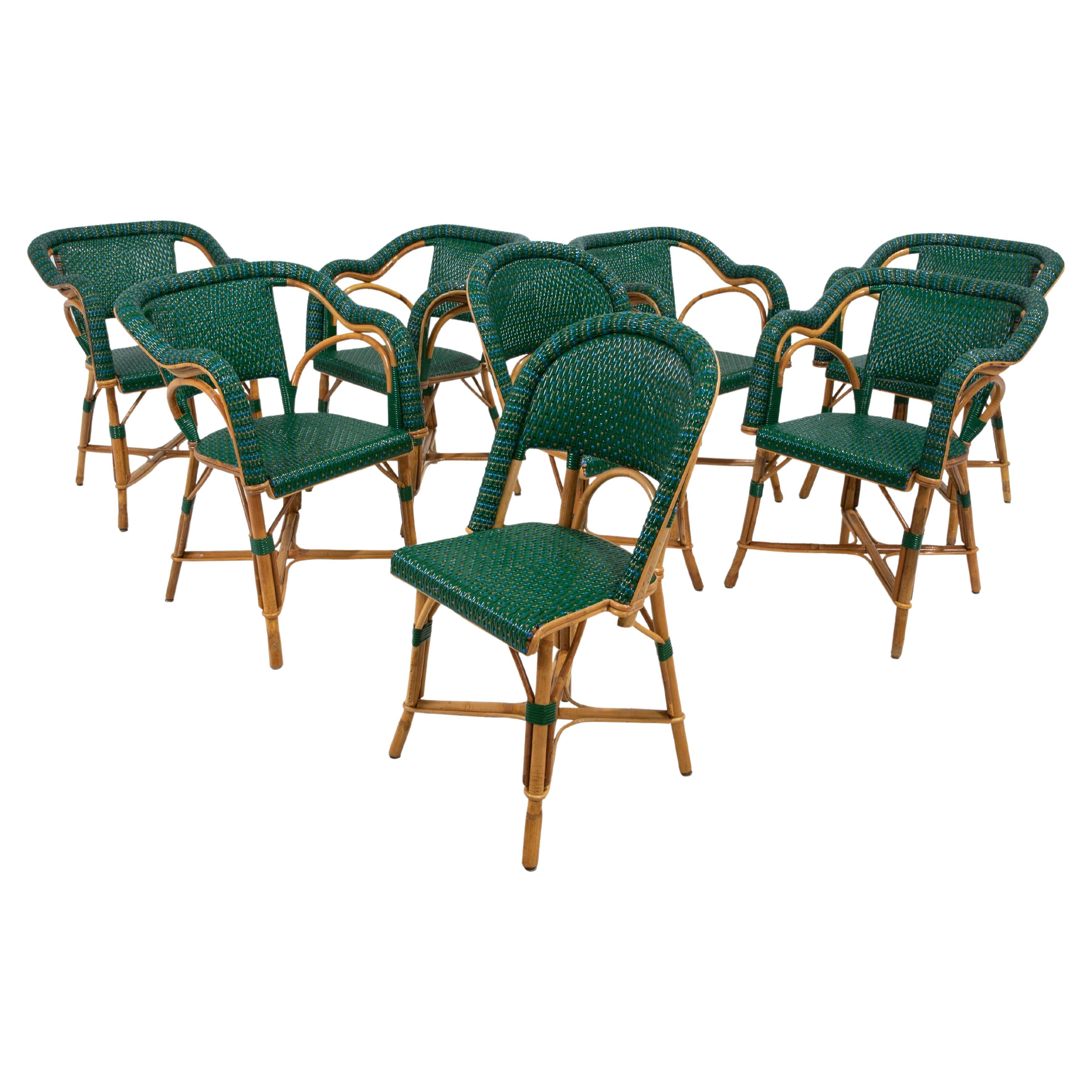 Woven cafe chairs hot sale