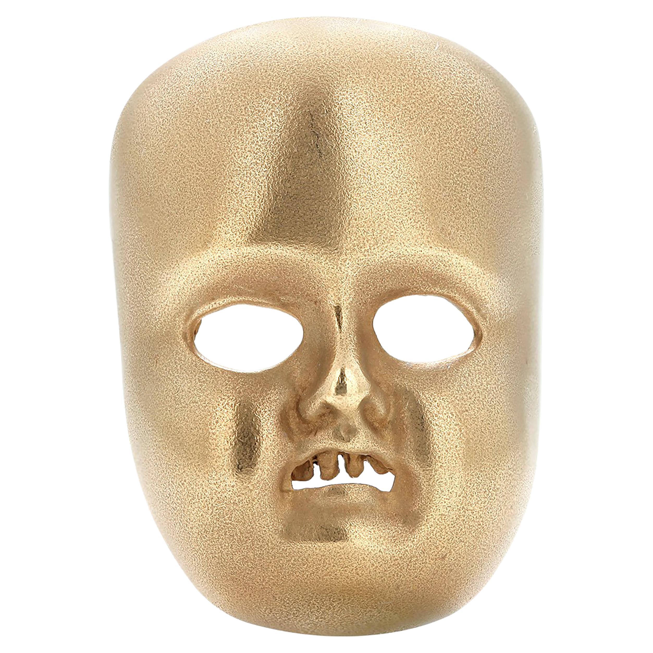 gold ghostface mask