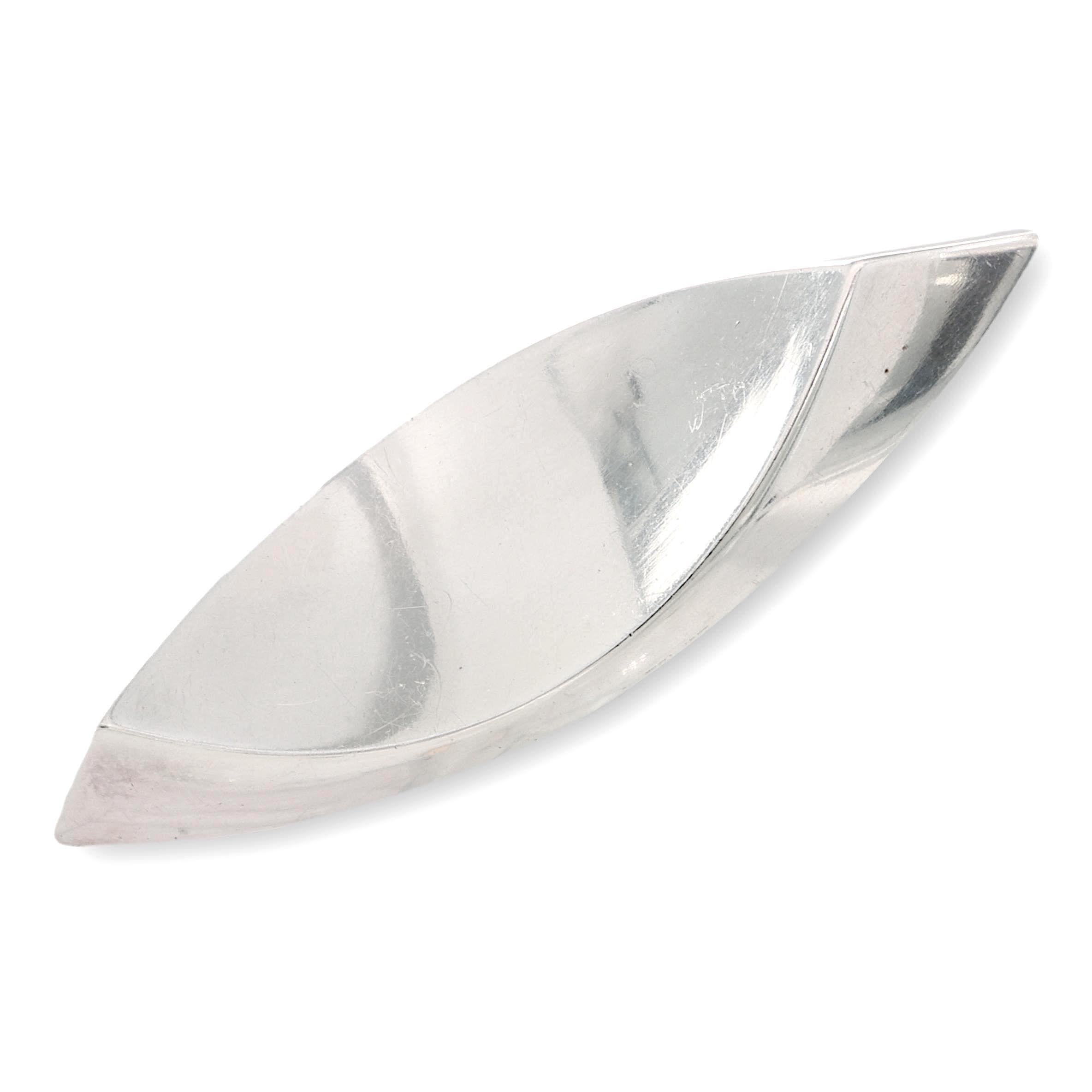 Vintage Eigil Johnson Anton Michelsen Sterling Silver Brooch Pin Circa 1960's For Sale 1