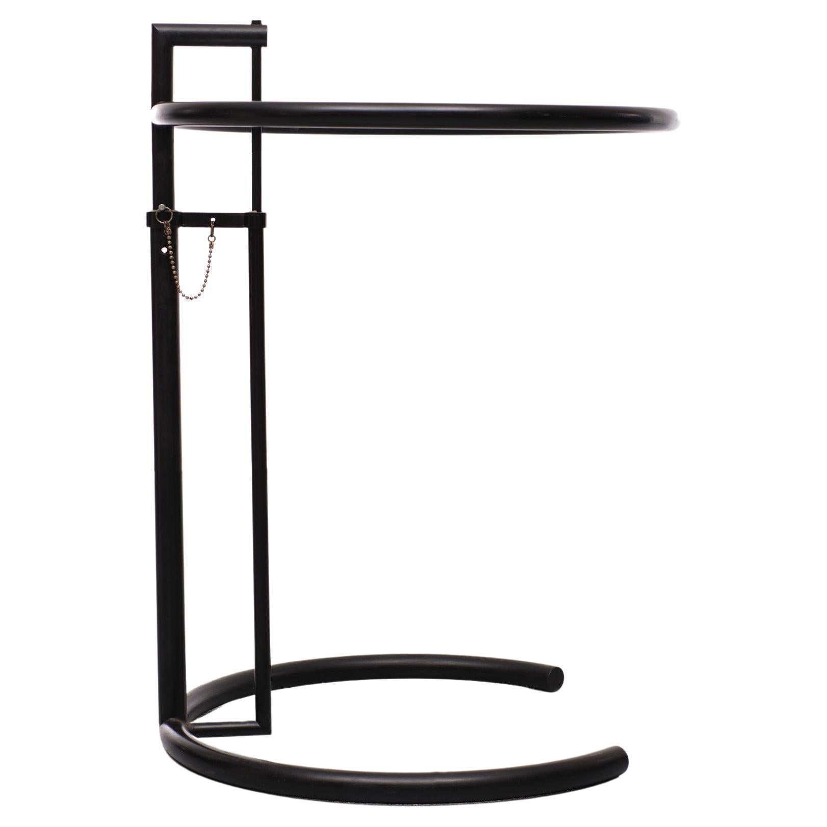 Modern Vintage Eileen Gray Black Side Table E 1027