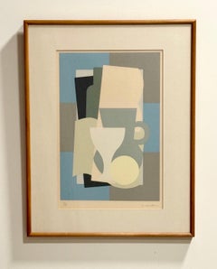 Vintage Einosuke Hiratani Modernist Stillleben Japan 1970s