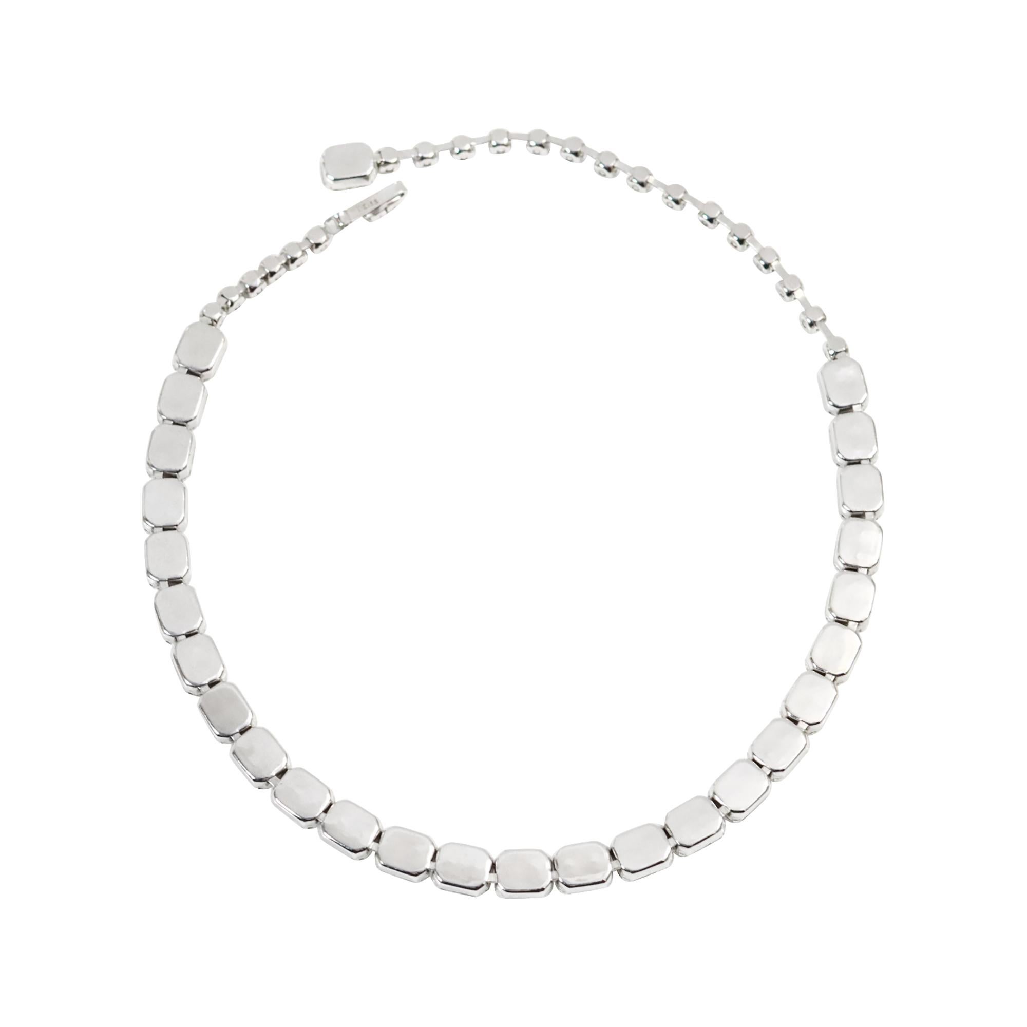 Vintage Eisenberg Diamante Emerald Cut Choker Circa 1980s For Sale 4