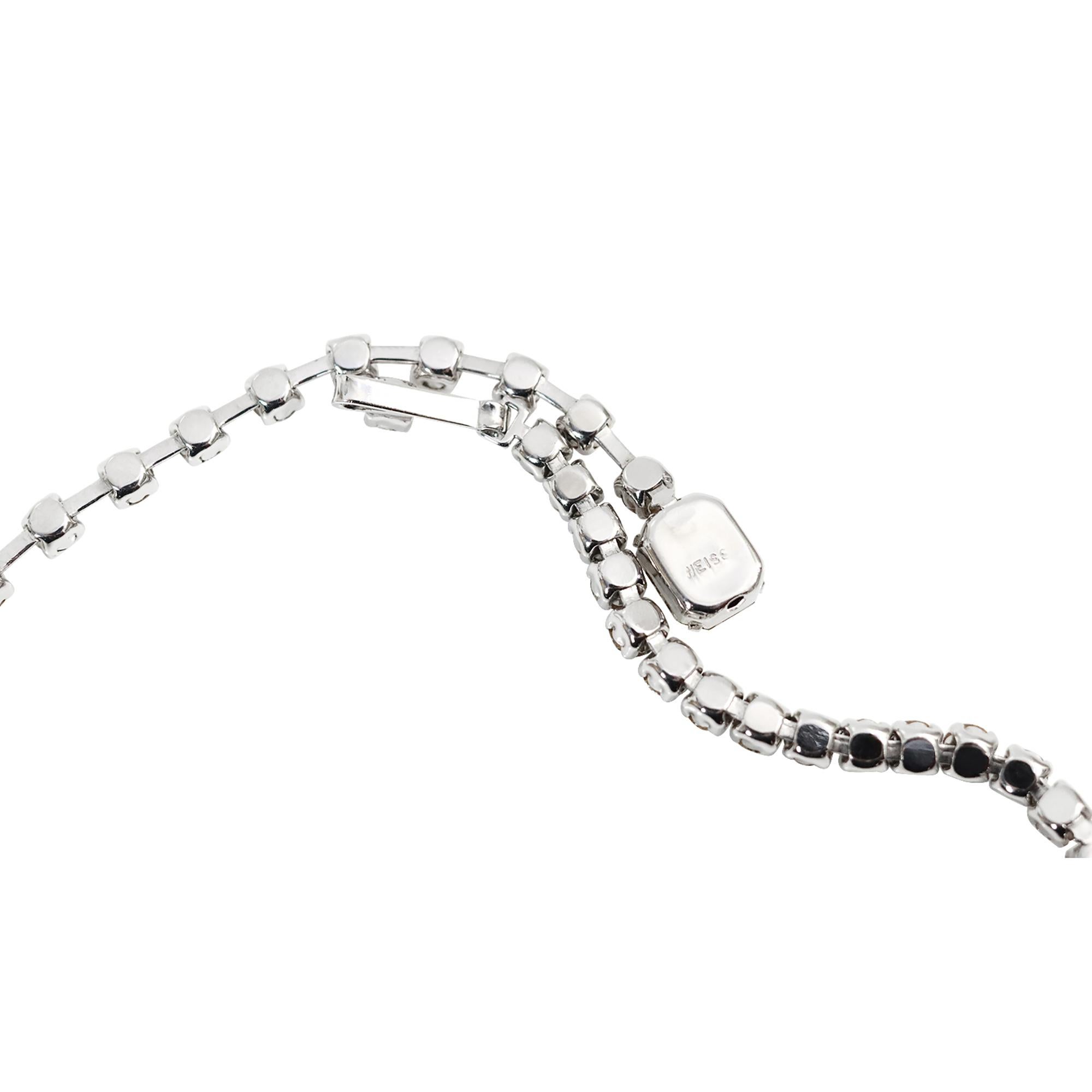 Vintage Eisenberg Diamante Emerald Cut Choker Circa 1980s For Sale 5