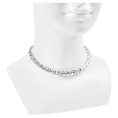 Vintage Eisenberg Diamante Emerald Cut Choker Circa 1980s